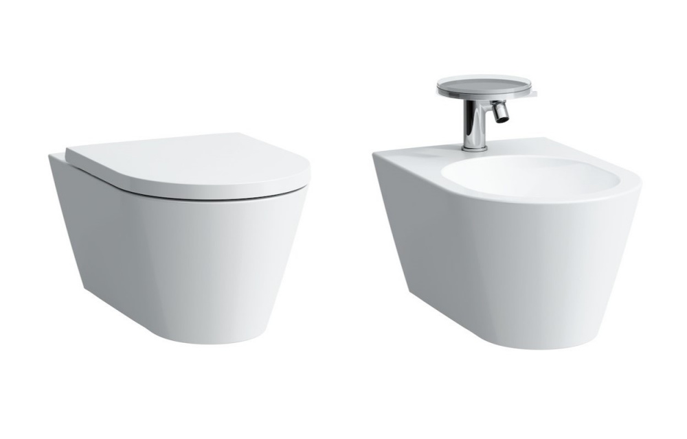 LAUFEN KARTELL Комплект унитаз с сиденьем и биде, белый арт. 37561