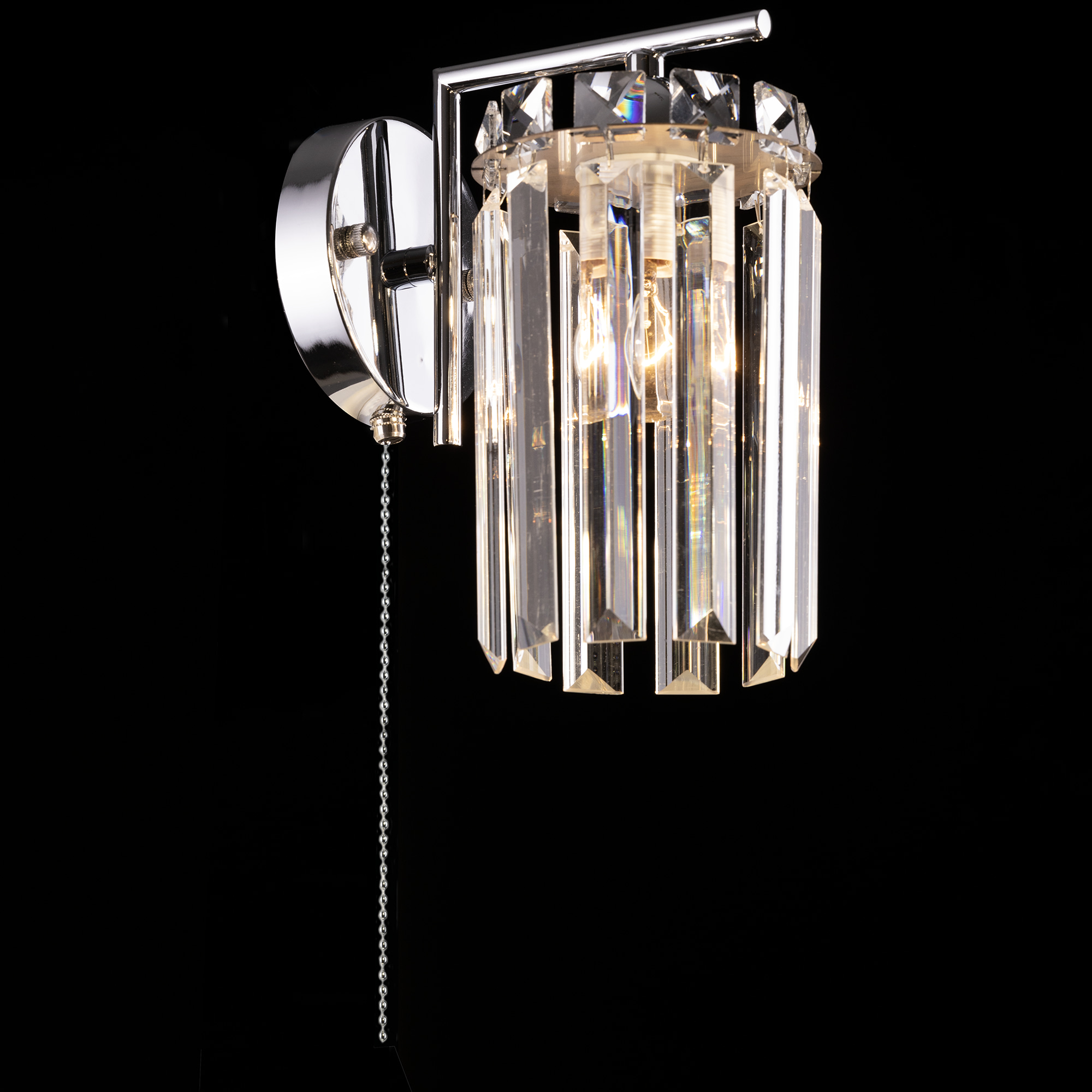 Citilux AXIS CL313411 Бра хрустальное с выключателем Хром арт. 89228