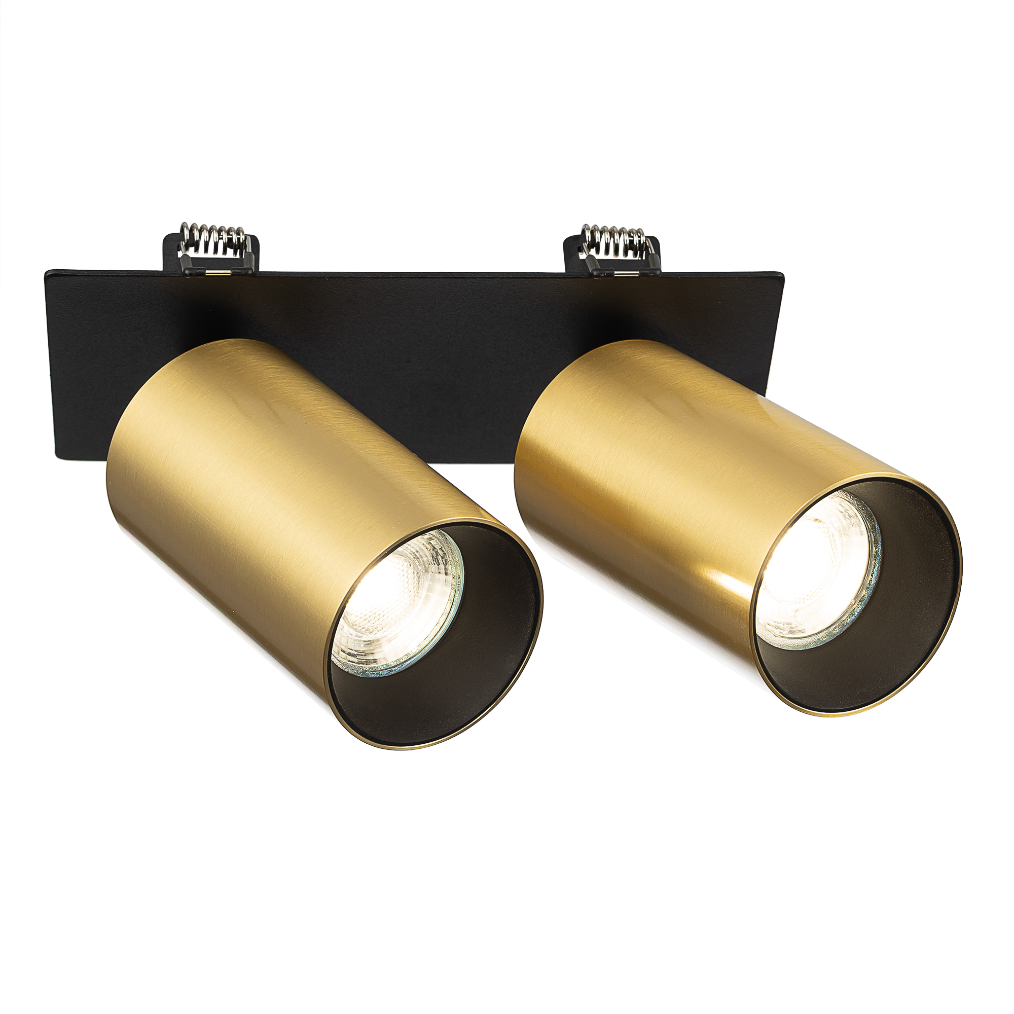 Citilux AXEL CL512D22 Спот поворотный встраиваемый двойной Латунь арт. 89822