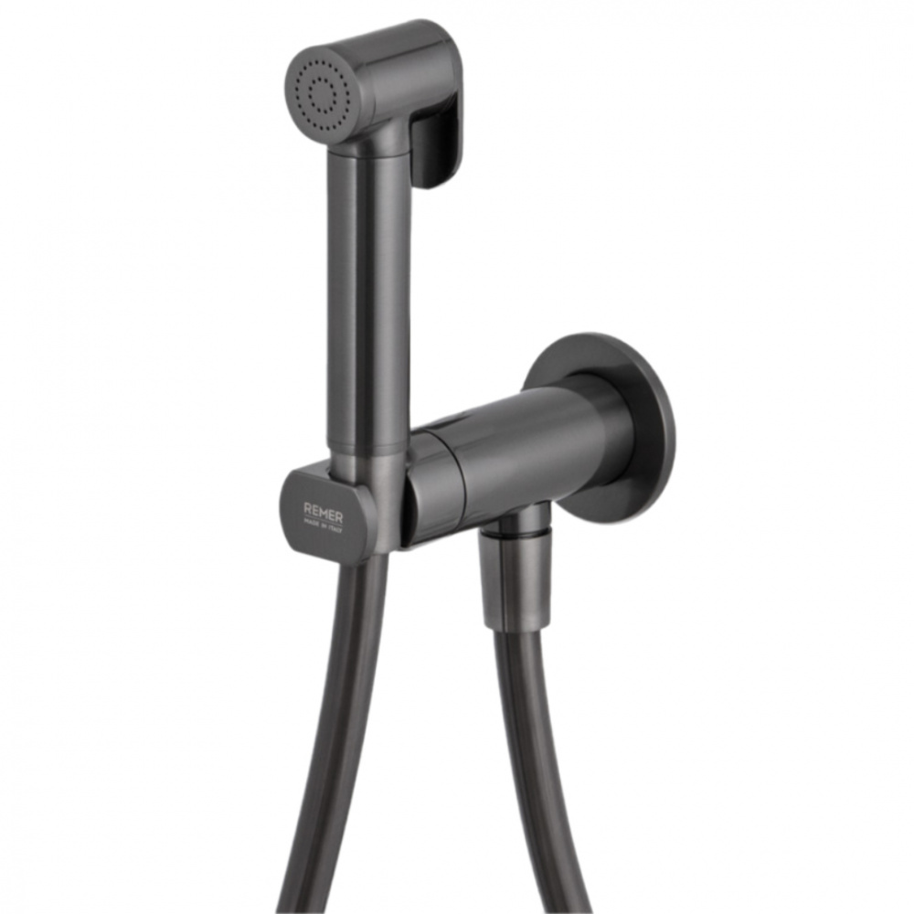 REMER X STYLE Гигиенический душ с прогрессивным смесителем, brushed black chrome