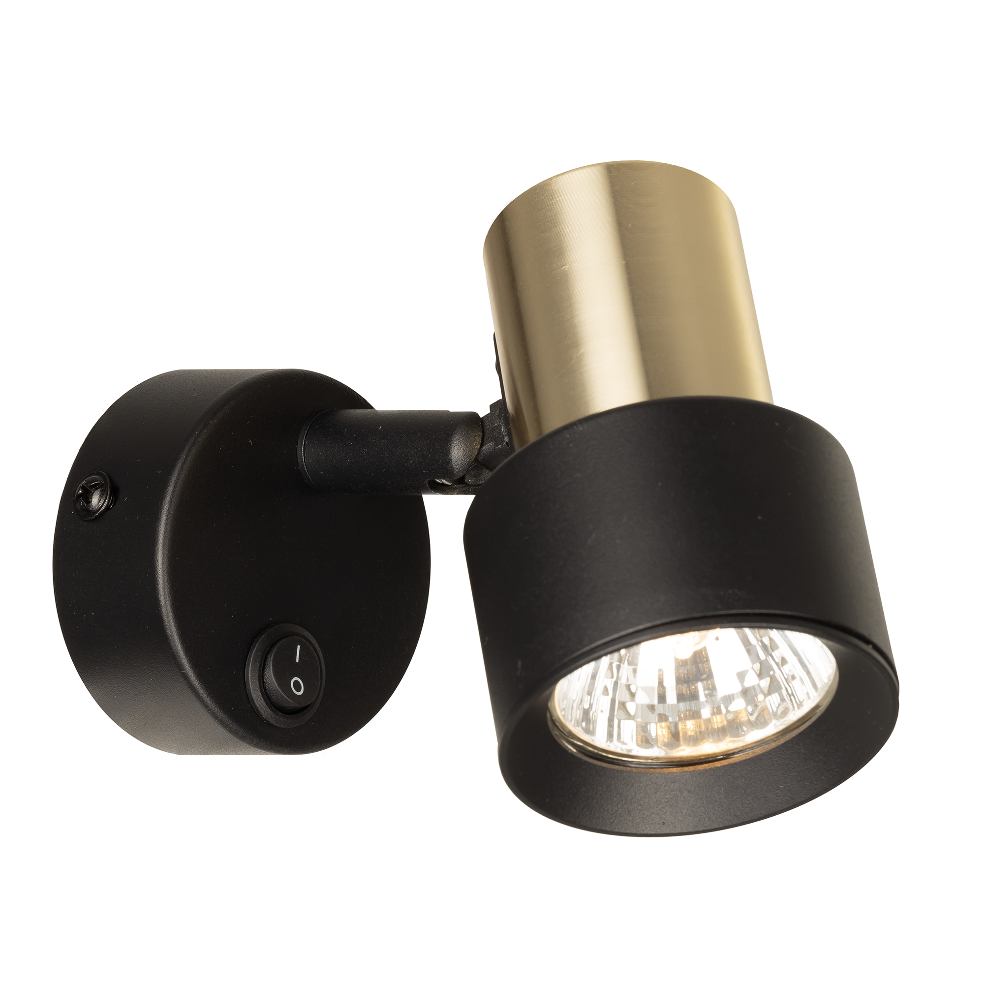 Citilux SAT CL505611 Спот поворотный с выключателем Чёрный+Золото арт. 89270