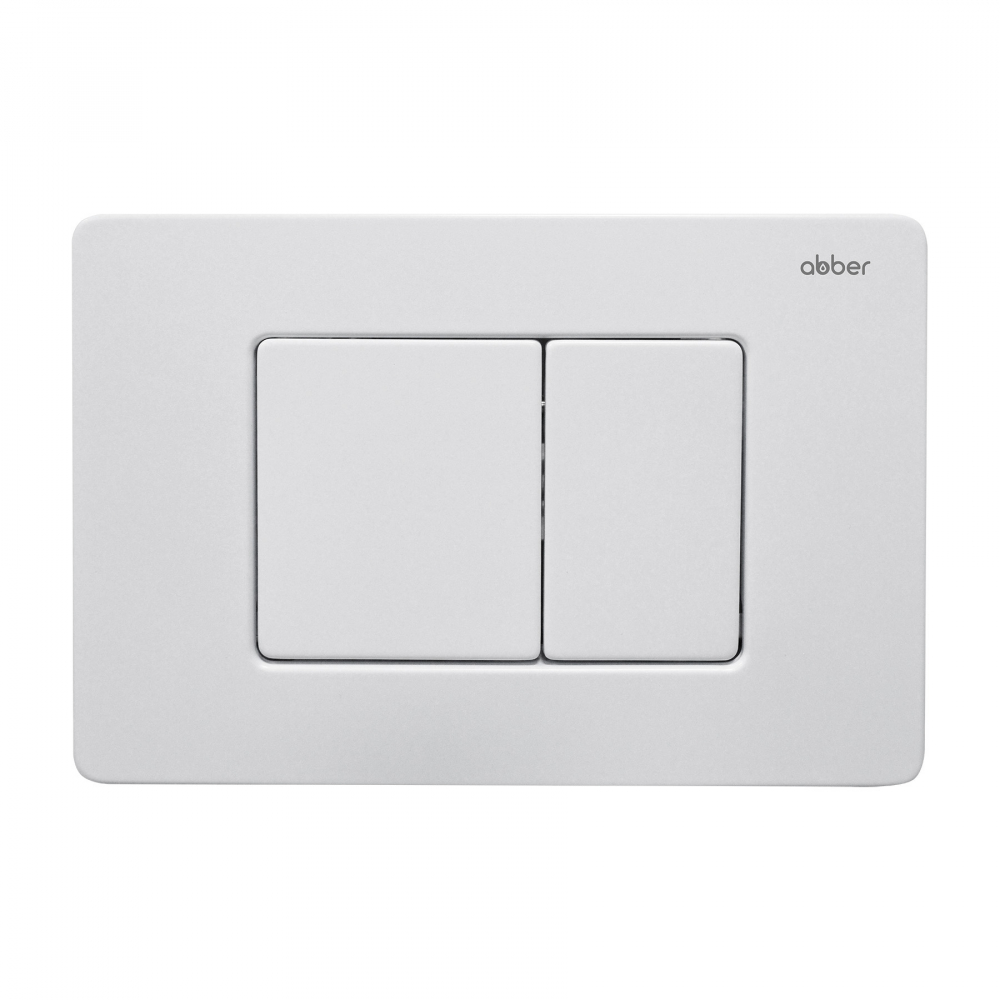 Кнопка смыва ABBER AC0120MW белая матовая арт. 60528