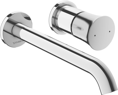 DURAVIT White Tulip Внешние части смесителя для раковины из стены на 2 отв., выступ 225 мм, хром арт. 35100
