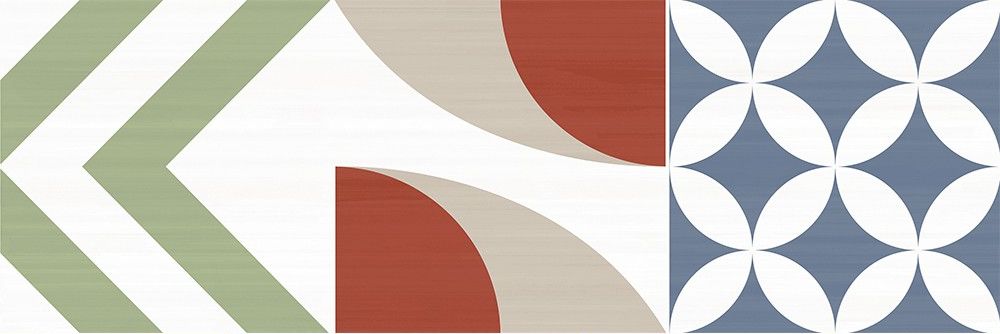 Керамическая плитка Декор Флоу разноцветный / Rev. Dec. Flou p colors - упр арт. 124203