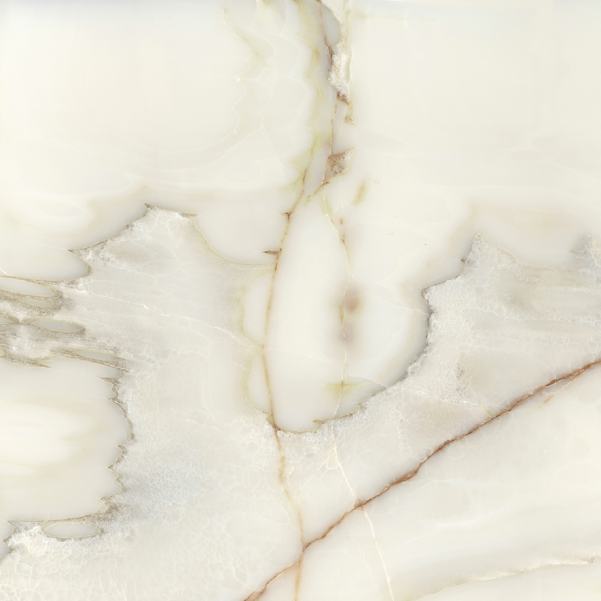 Керамогранит  BIJOUX ONYX BLANCHE GLO 6MM R 160X160 арт. 84694
