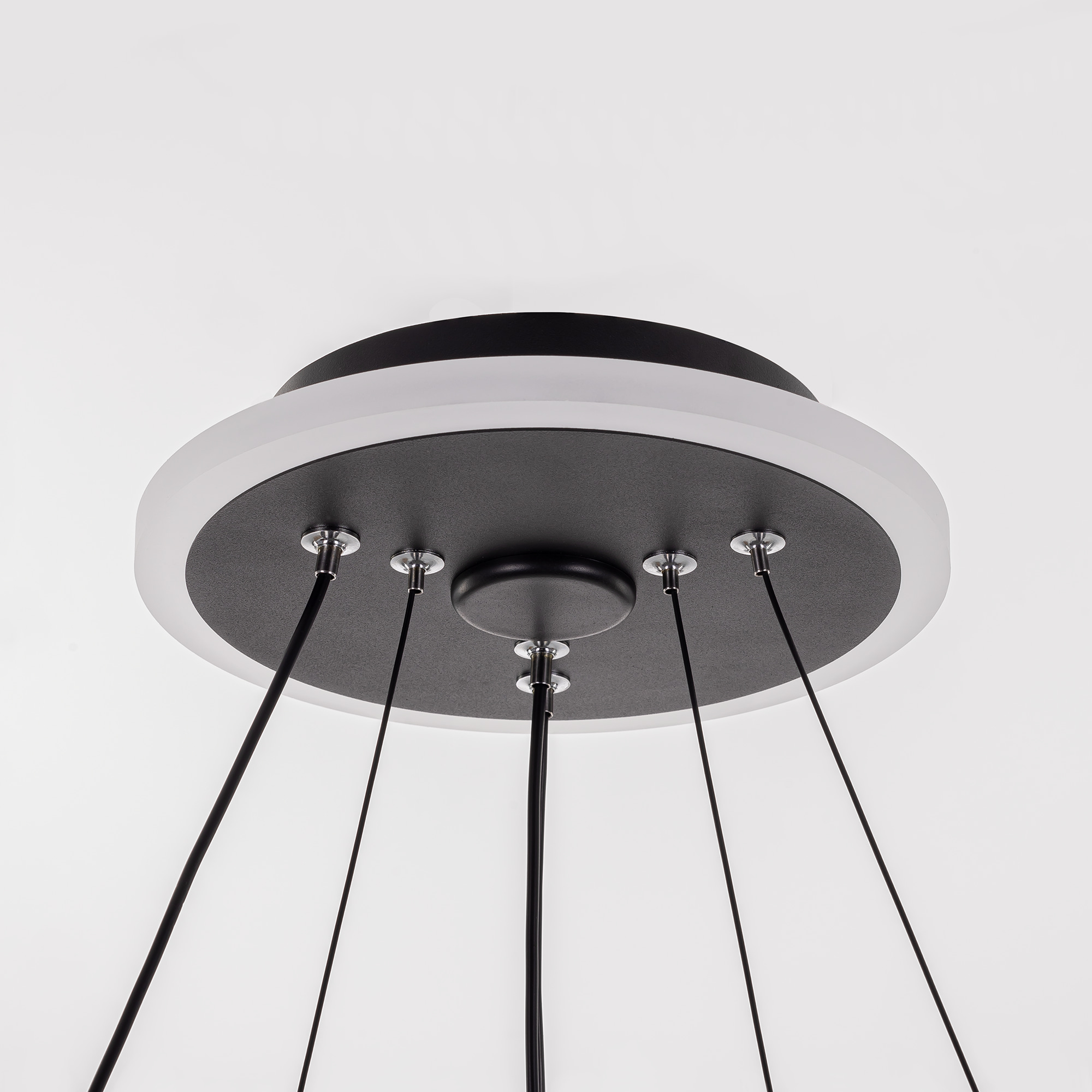 Citilux ТRIO CL215B061E LED Люстра подвесная с пультом Чёрная арт. 89337