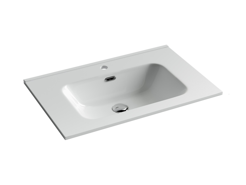 CERAMICANOVA Element Раковина накладная 710х465х180 мм, 1 отв., с переливом, белый