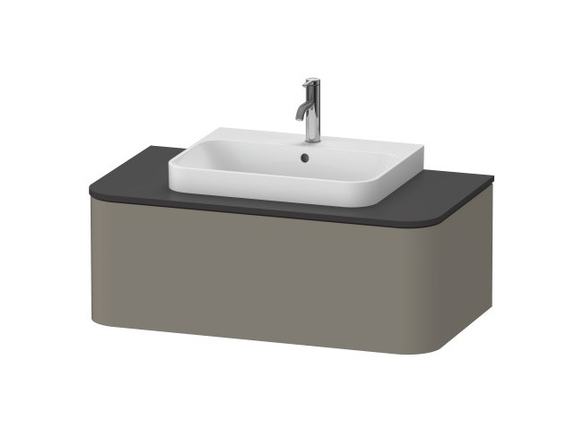 DURAVIT Happy D.2 Plus Тумба для столешницы, 1000х550 мм, разделитель орех/92 Stone Grey SaM арт. 33772