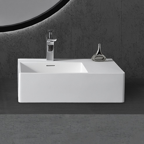 Раковина подвесная ABBER Stein AS2644 L белая матовая арт. 61283