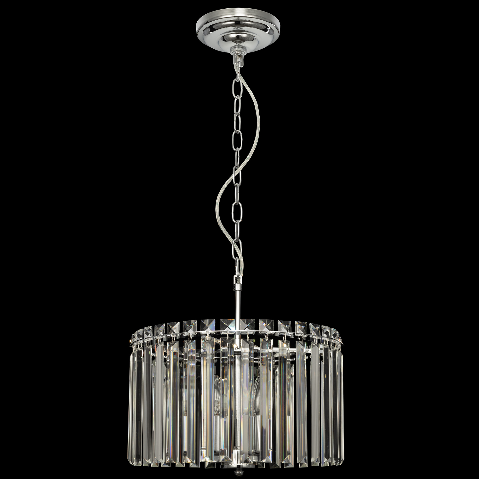 Citilux Джейн CL306141 Хрустальная подвесная люстра Хром арт. 89147