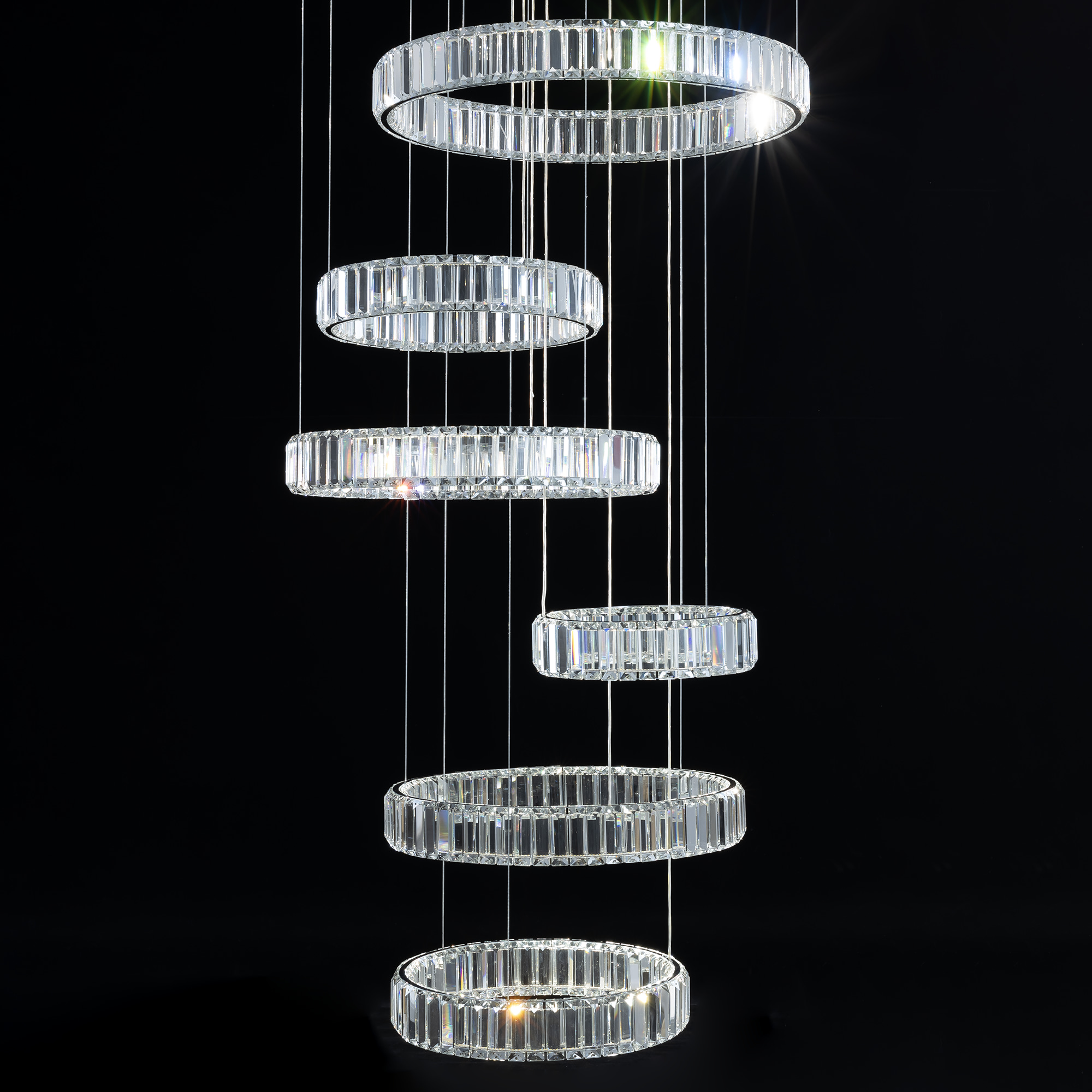 Citilux Чезаре CL338661 LED Люстра хрустальная с пультом Хром арт. 89033