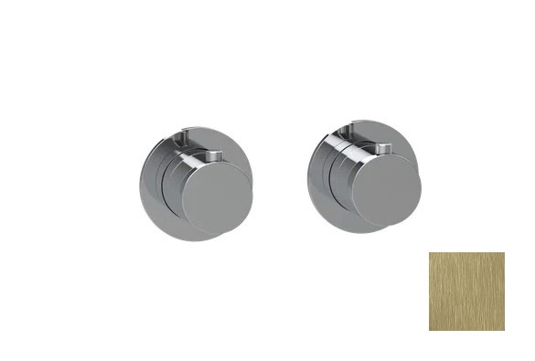 ALMAR MODULAR Внешняя часть термостата для душа на 2 или 3 потребителя, PVD Brushed High Brass арт. 40121