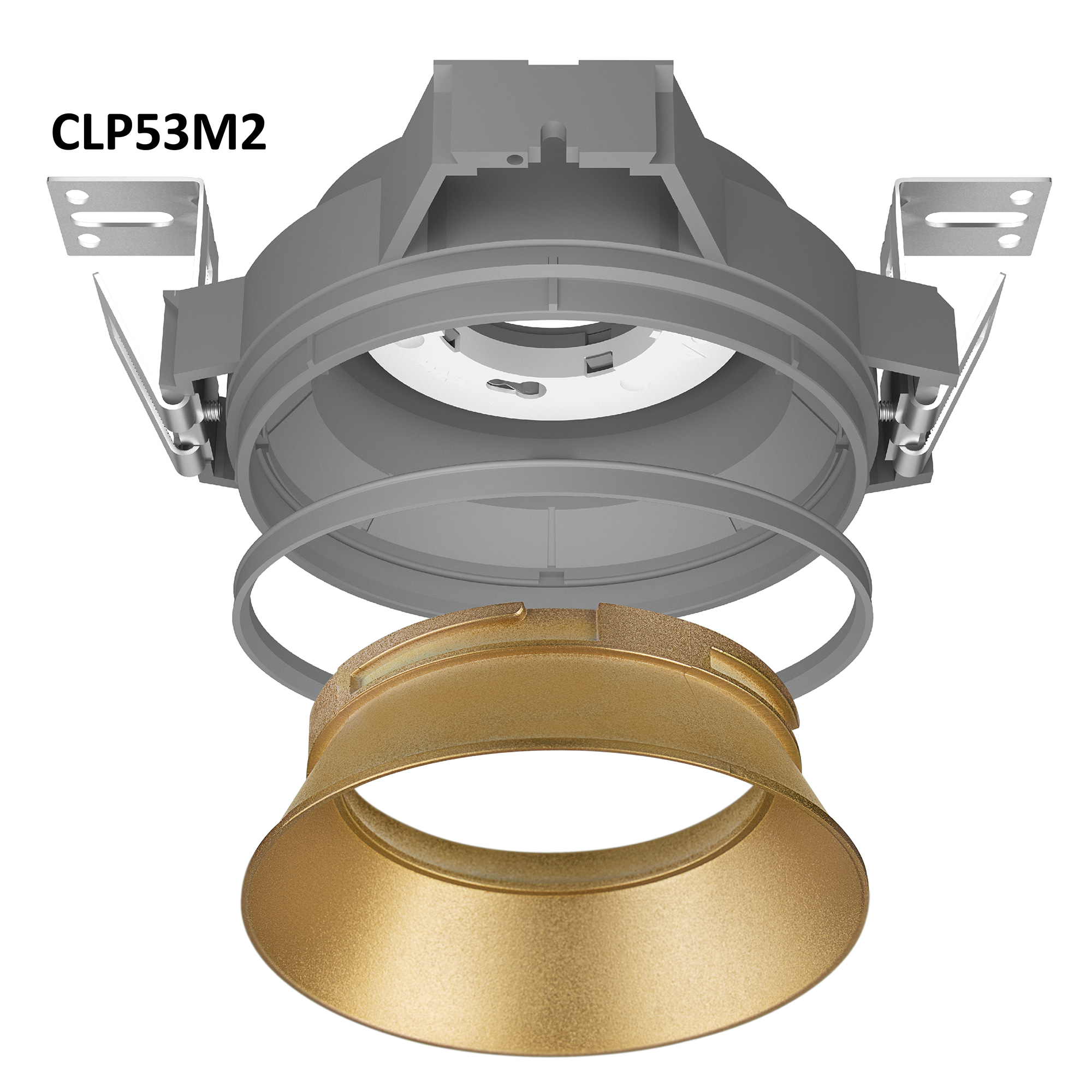 Skytek SkyPORT.53 TENS+MOD CLP53M2 Светильник безрамочный для натяжных потолков Золотой арт. 129860