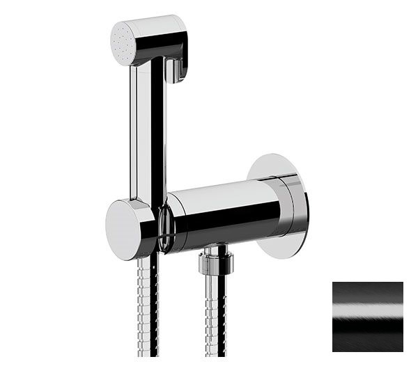 REMER SHUT-OFF Гигиенический душ с прогрессивным смесителем, CFP brushed black chrome арт. 39064