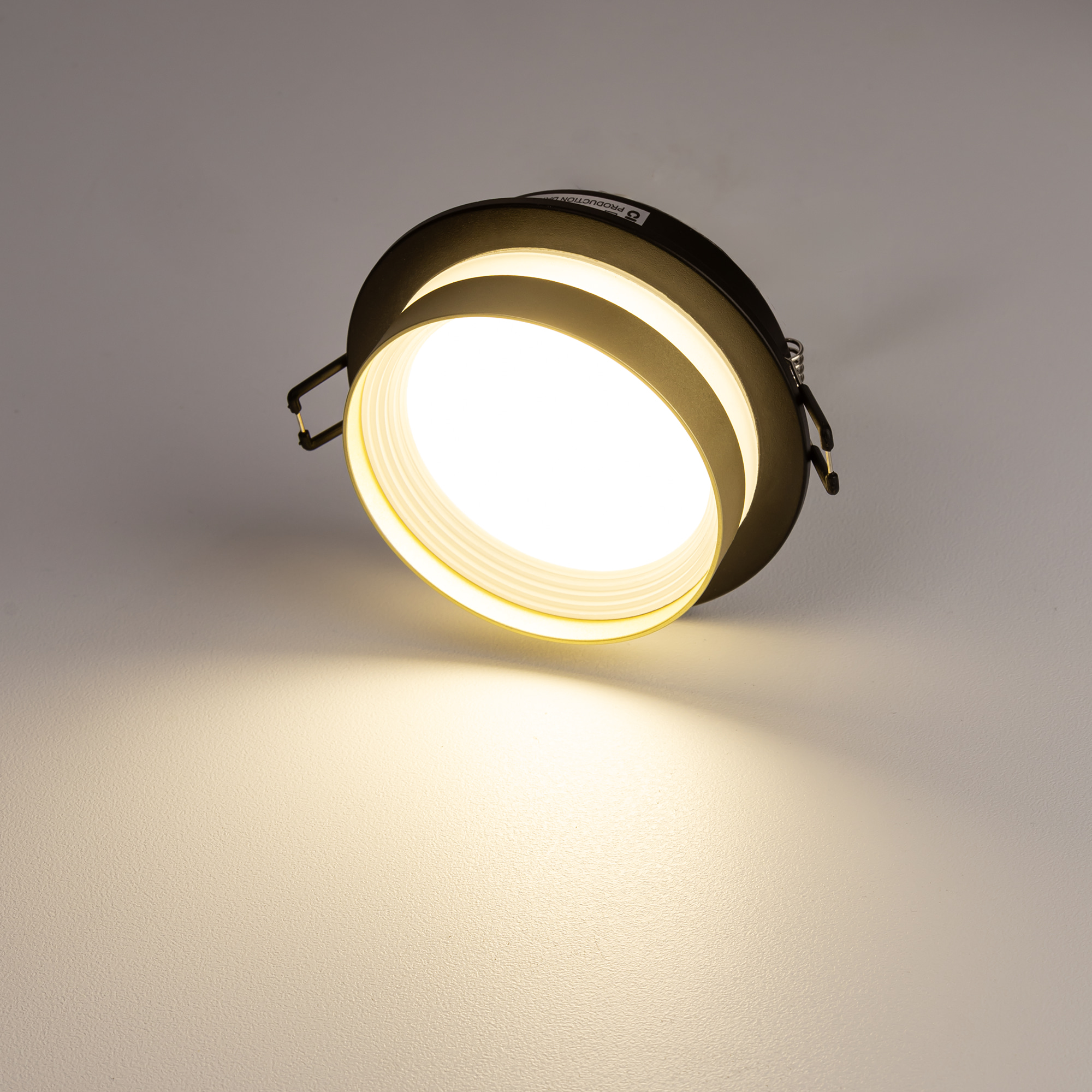 Citilux Hardy CL002D14 Встраиваемый светильник Чёрный+Золото арт. 89321