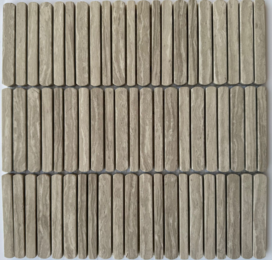 PIX 357 White Wooden, чип 10/12/15*100 мм, сетка 300х305x8 мм, Полированная