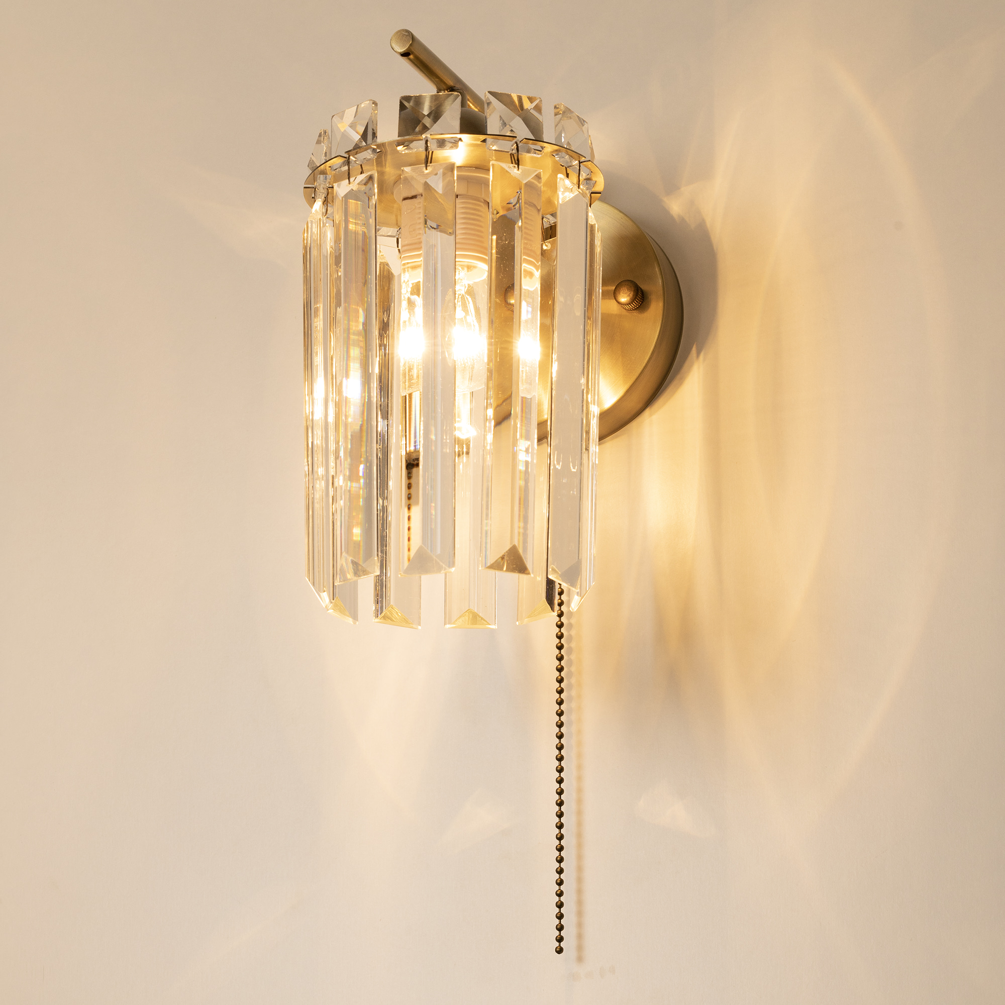 Citilux AXIS CL313413 Бра хрустальное с выключателем Бронза арт. 89231