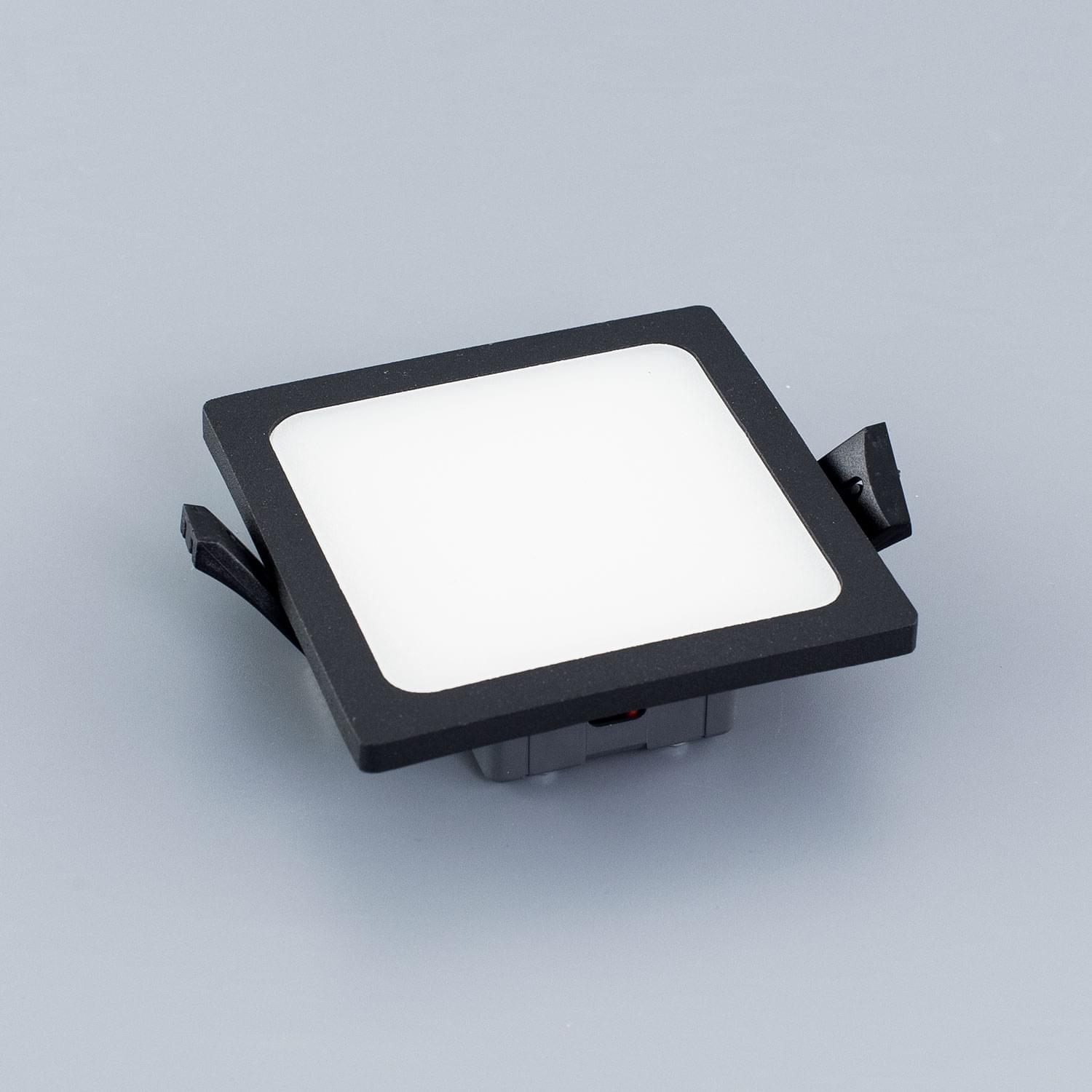 Citilux Омега CLD50K082 LED Встраиваемый светильник с диммером Чёрный арт. 88305