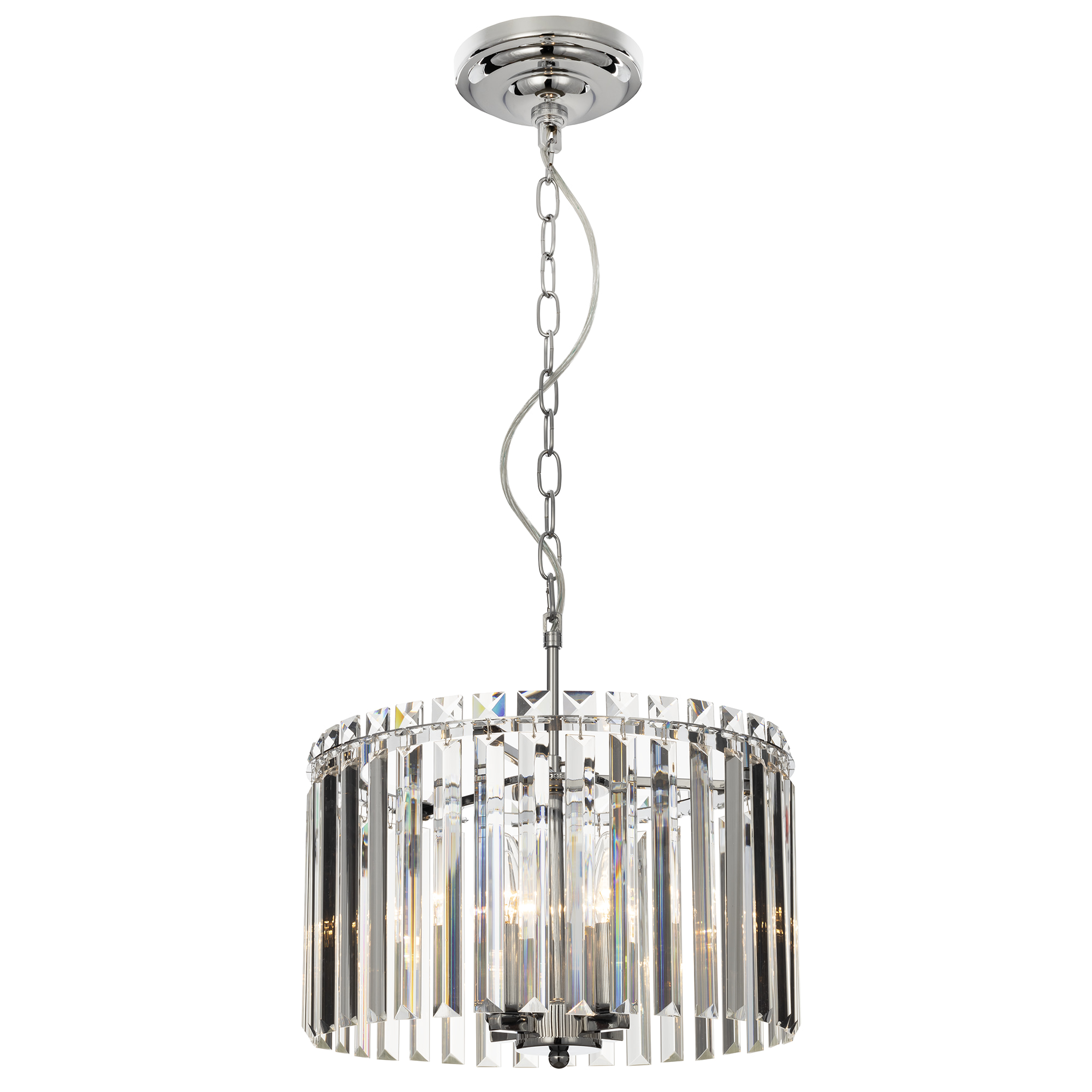 Citilux Джейн CL306141 Хрустальная подвесная люстра Хром арт. 89147