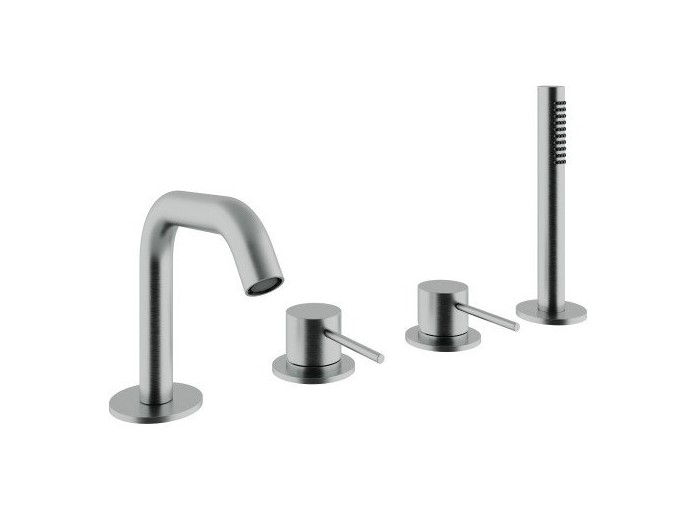 TREEMME 40 mm Смеситель на борт ванны на 4 отверстия, нержавеющая сталь арт. 39472