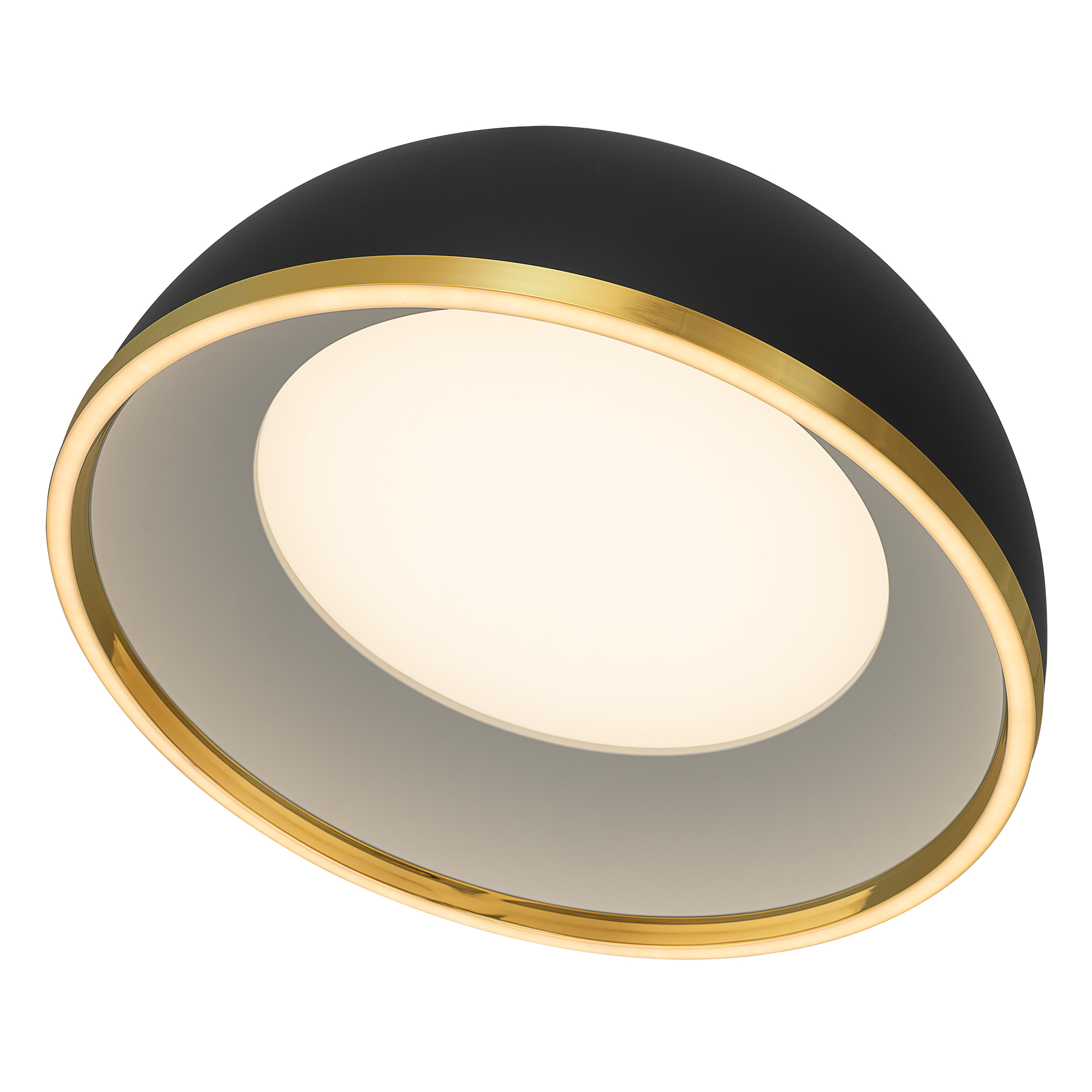 Citilux FLOOM CL736151 Светильник потолочный с пультом Чёрный+Золото арт. 89794