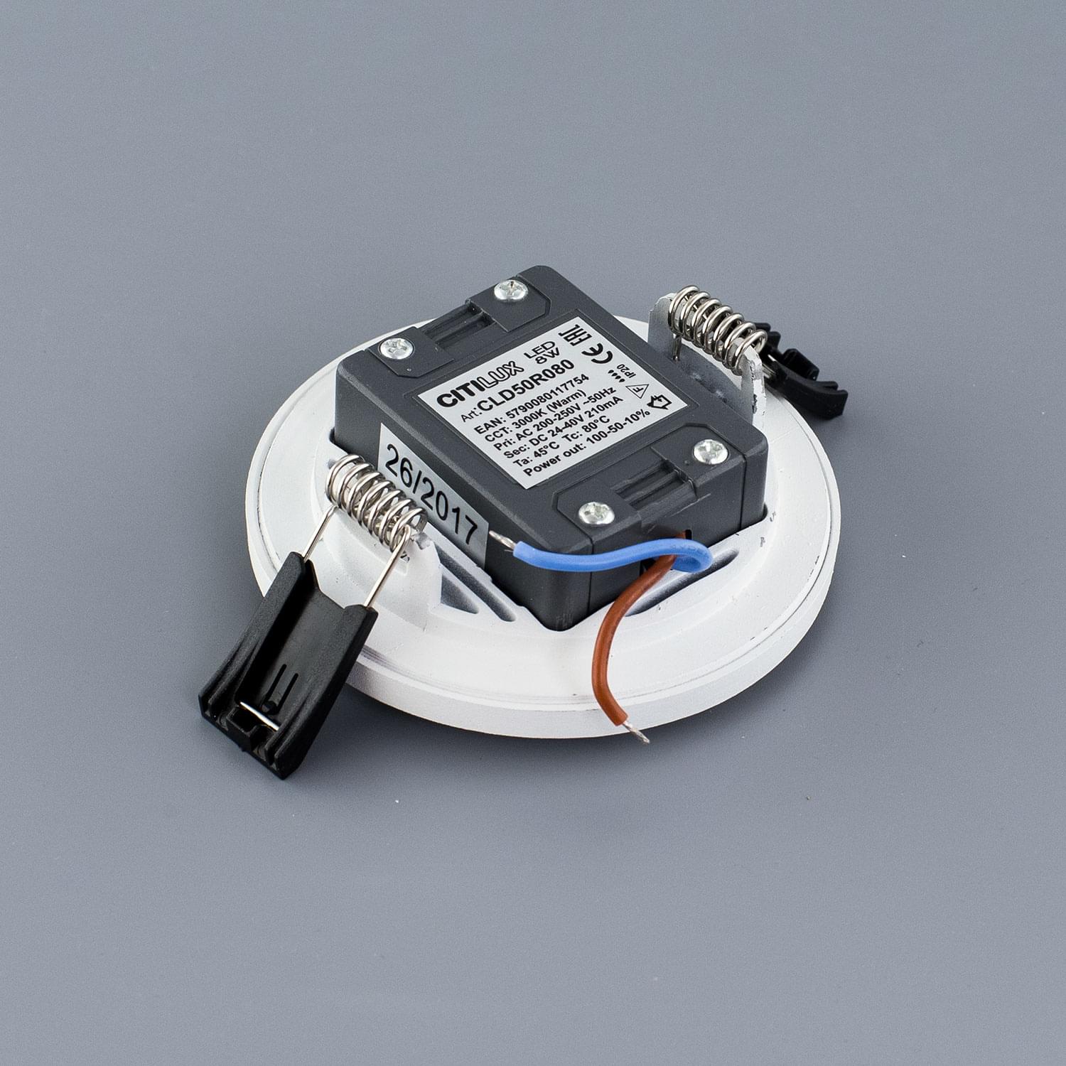 Citilux Омега CLD50R080N LED Встраиваемый светильник с диммером Белый арт. 88198