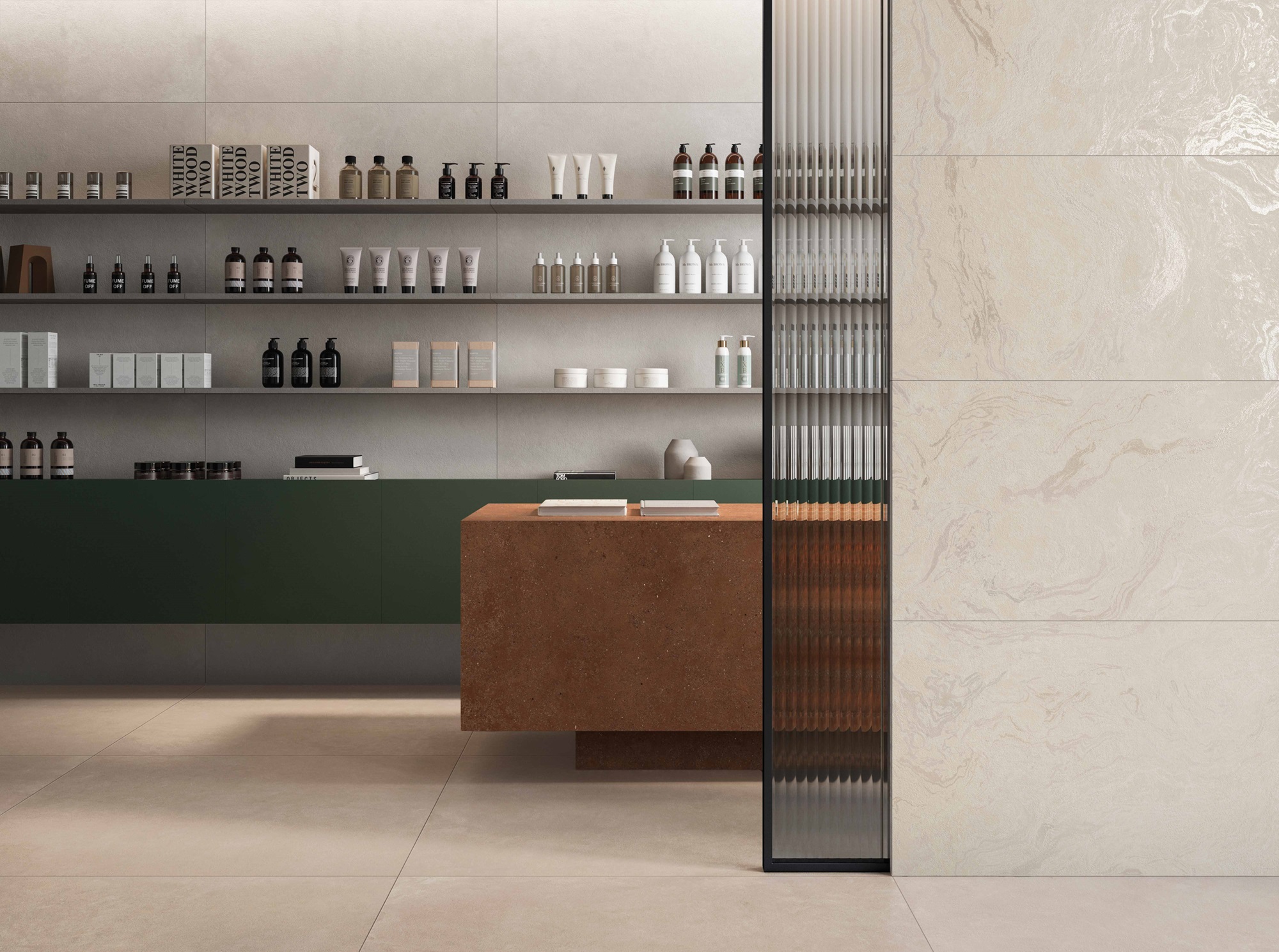 Керамогранит Vitra ЛиквидСилк Слоновая Кость МатR10A 60x120 (1,44) арт. 77080