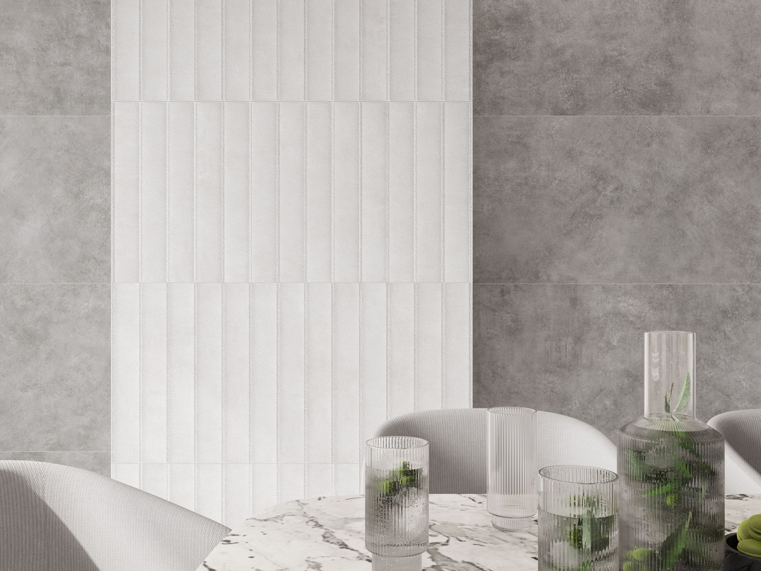 Ступень New Tiles Мультистеп Конкрит Маренго/серая 33x120 арт. 76493
