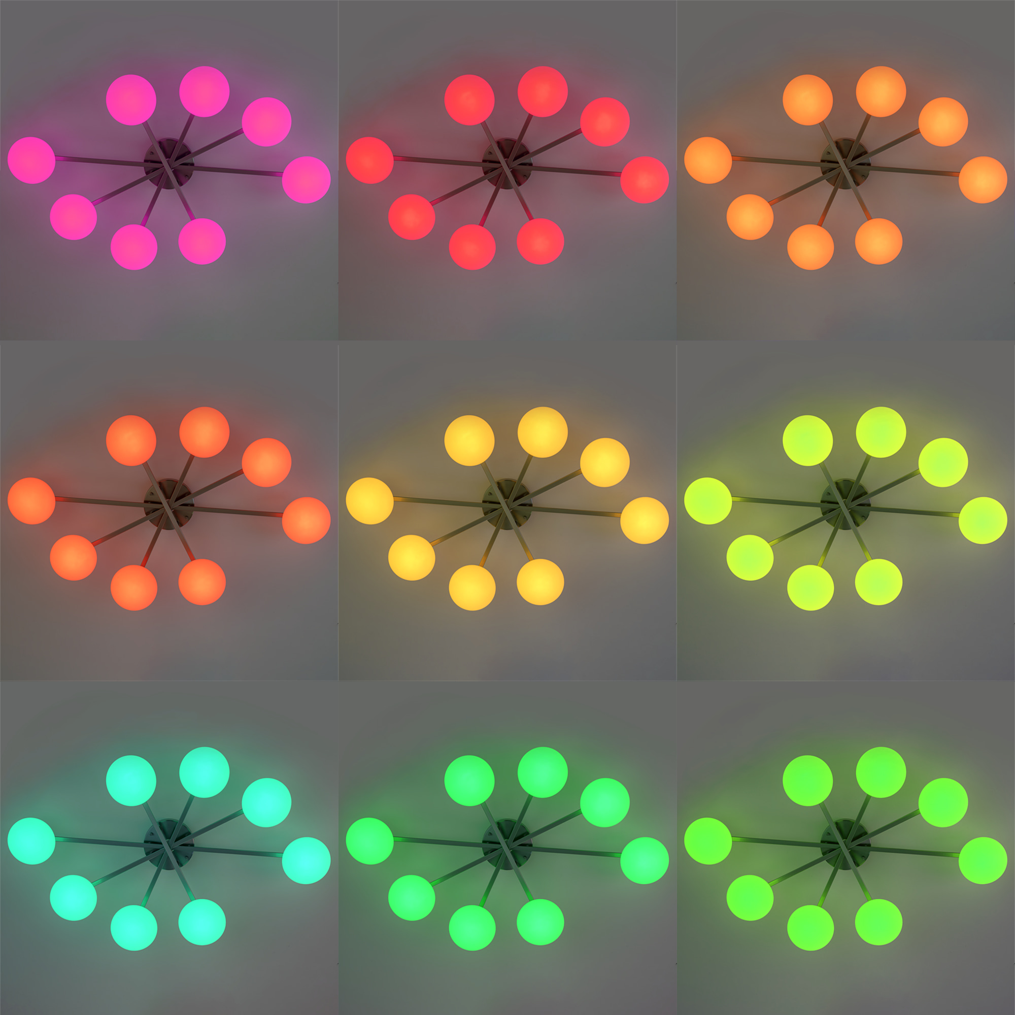 Citilux ATMAN SMART CL226A181 LED RGB Умная люстра Матовый Хром арт. 89437