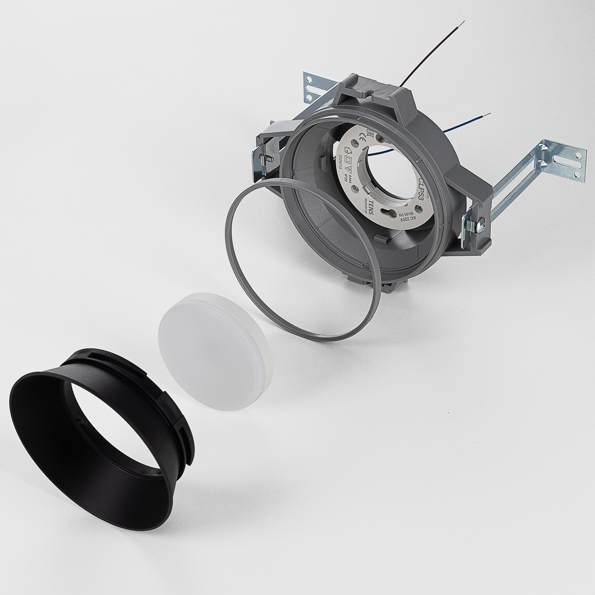 Skytek SkyPORT.53 TENS+MOD CLP53M1 Светильник безрамочный для натяжных потолков Чёрный арт. 129859