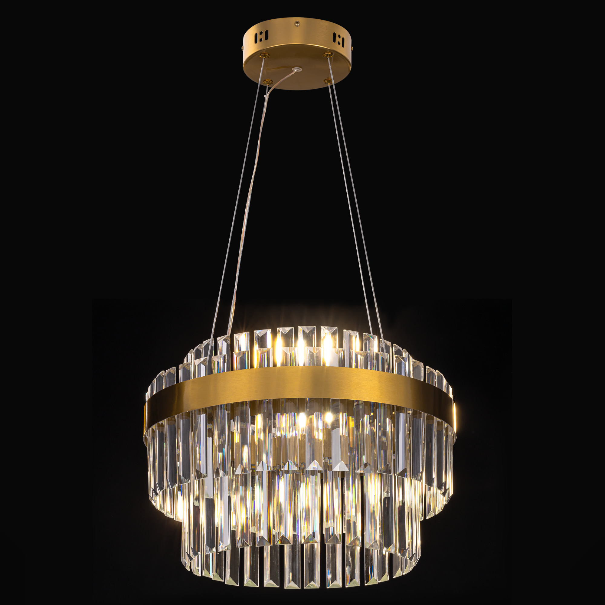 Citilux Sheldon CL339143 LED Люстра хрустальная с пультом Бронза арт. 89344
