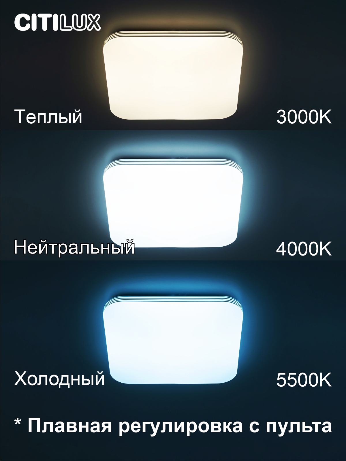 Citilux Симпла CL714K480G LED RGB Люстра с пультом арт. 126374