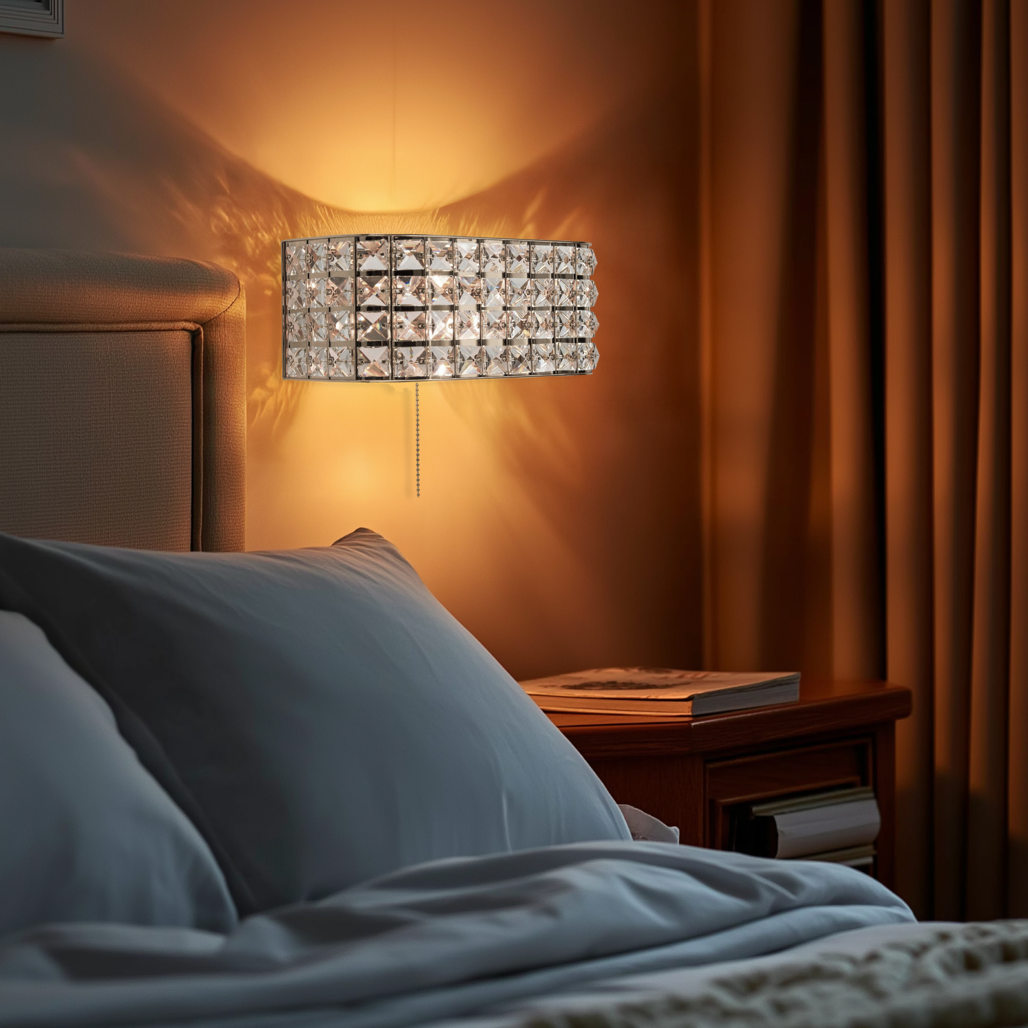 Citilux Портал CL324401 Бра хрустальное с выключателем Хром арт. 88389