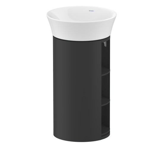 DURAVIT White Tulip Тумба под умывальник #236550, напольная, 350x410хH751 мм, Graphite Satin Matt арт. 33419
