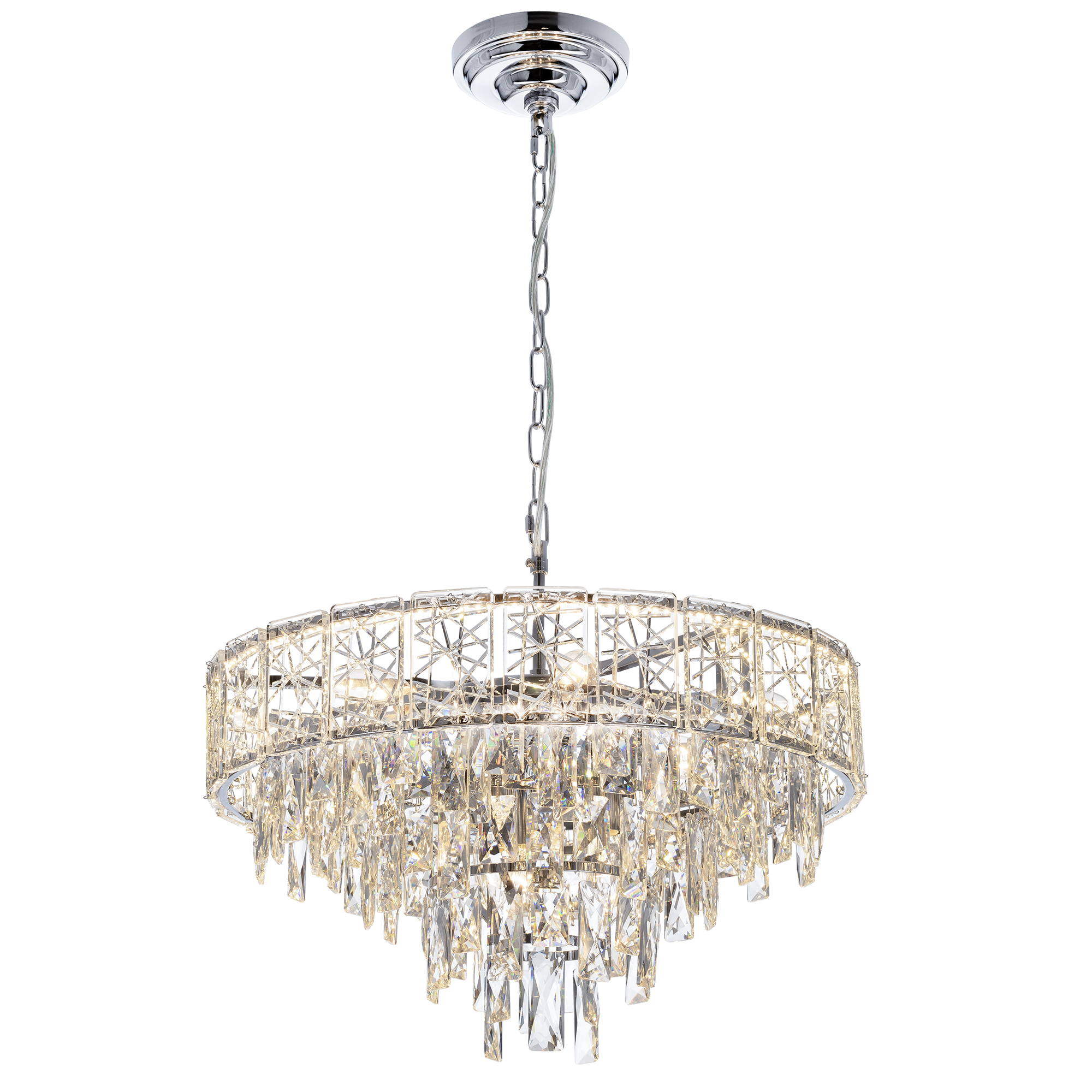 Citilux SAGRADA CL317251 Люстра хрустальная подвесная Хром арт. 89466