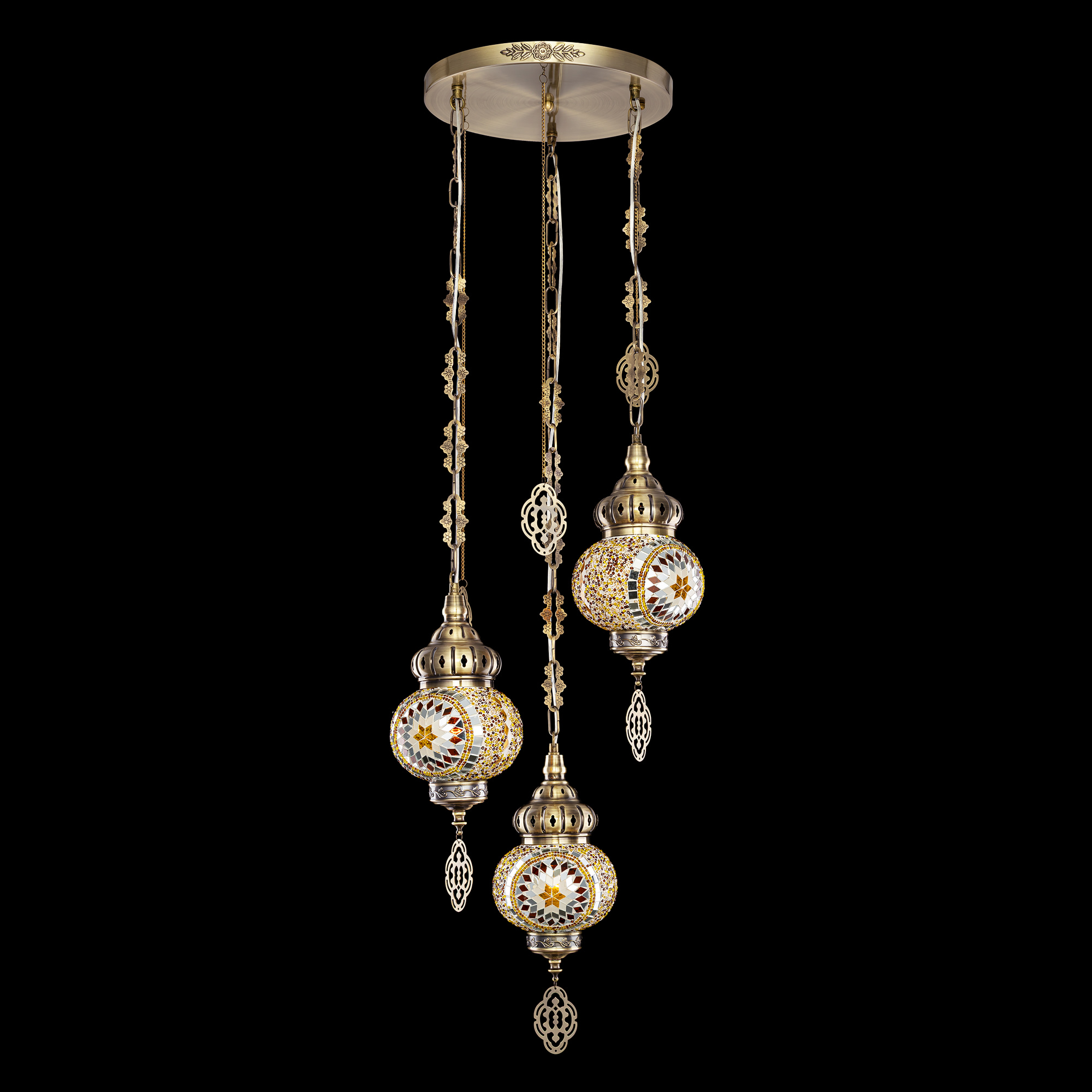 Citilux Каир CL419135 Подвесной светильник Мозаика Янтарь арт. 89509