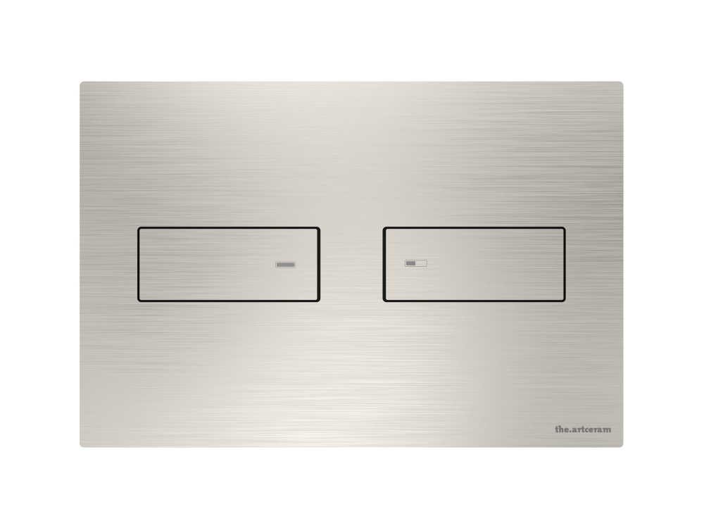 ART CERAM INOX 710 Клавиша двойного смыва для унитаза, нержавеющая сталь