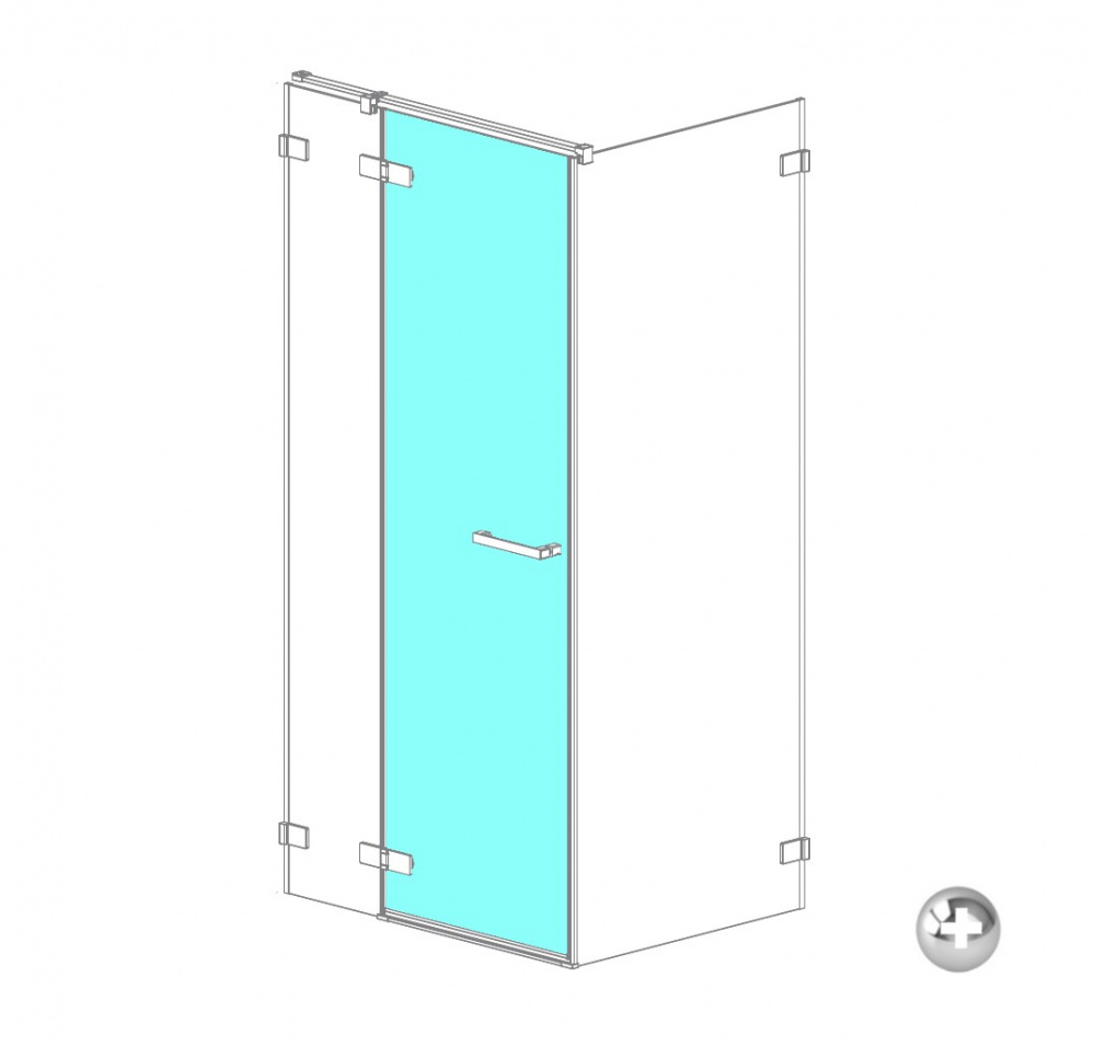 RADAWAY ARTA Door G 620 L Дверь душевого ограждения, хром+/прозрачное