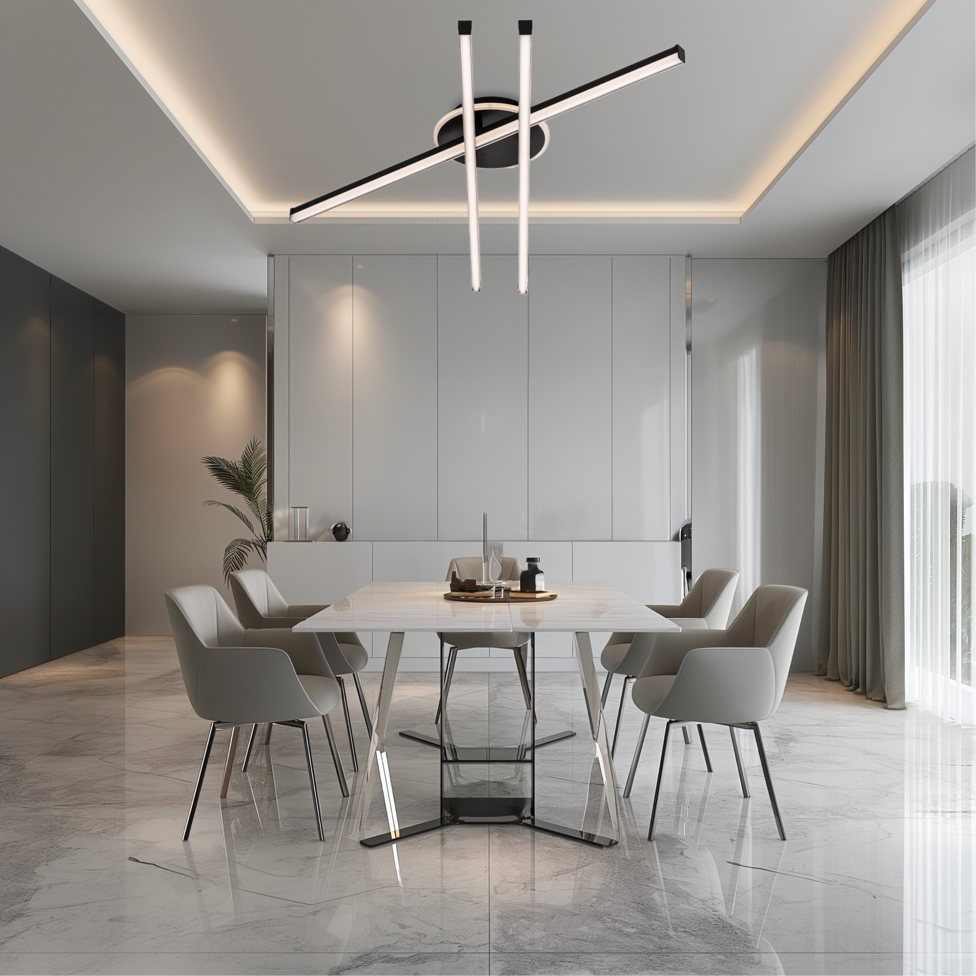 Citilux Trent CL203631 LED Люстра потолочная с пультом Чёрная арт. 89260