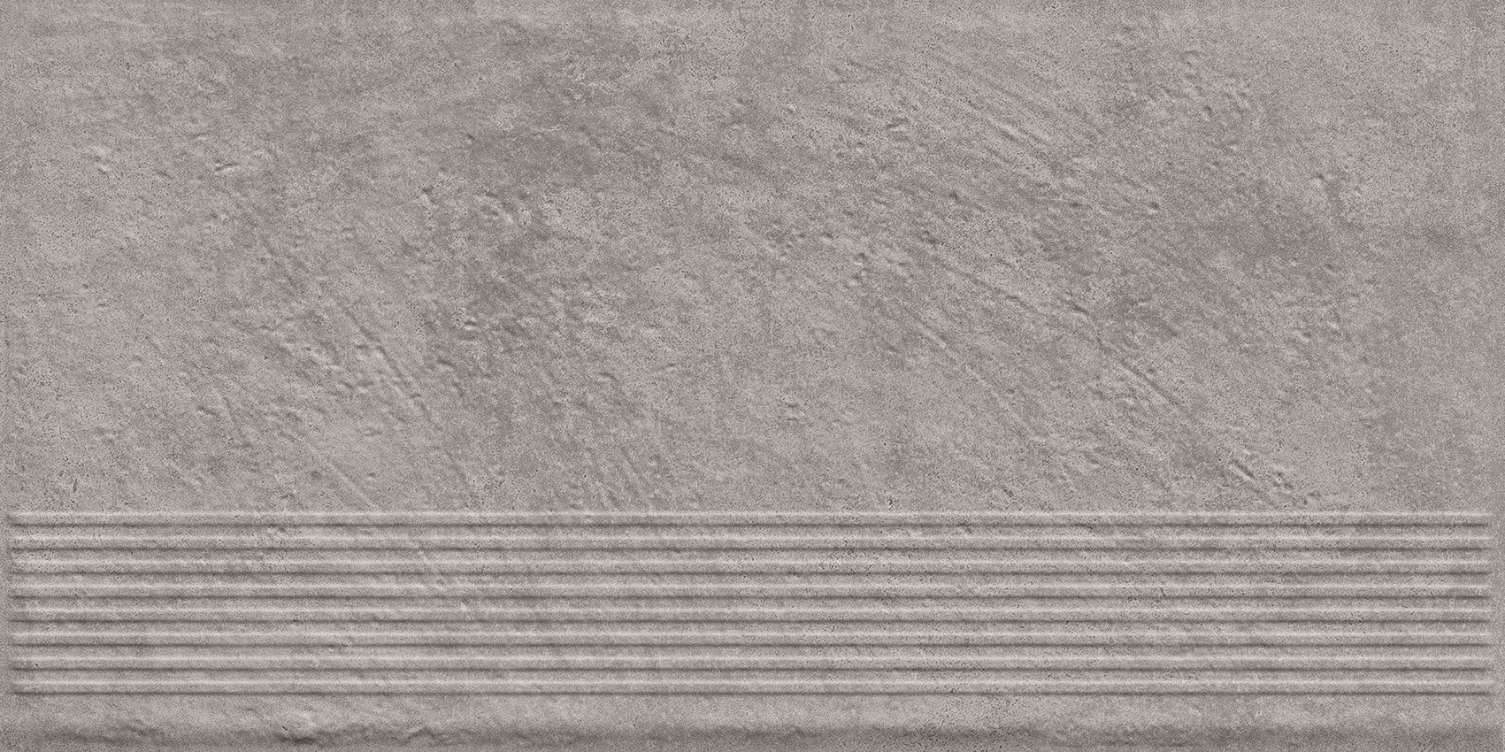 Ступень прямая Ceramika Paradyz Карризо Серая структурная B1a 30x60 (1,44)