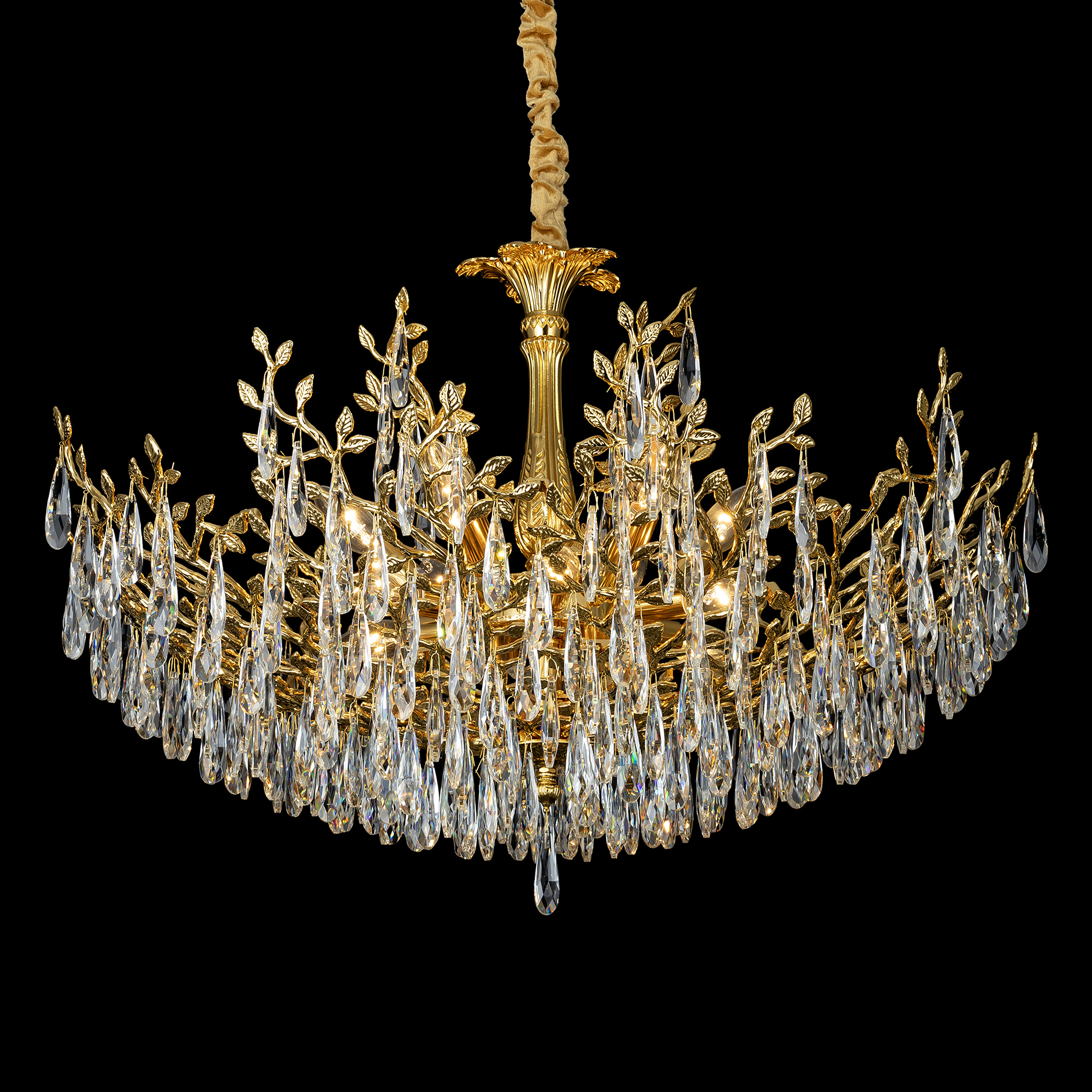 Citilux RITZ CL310122 Люстра хрустальная подвесная Золото арт. 89481