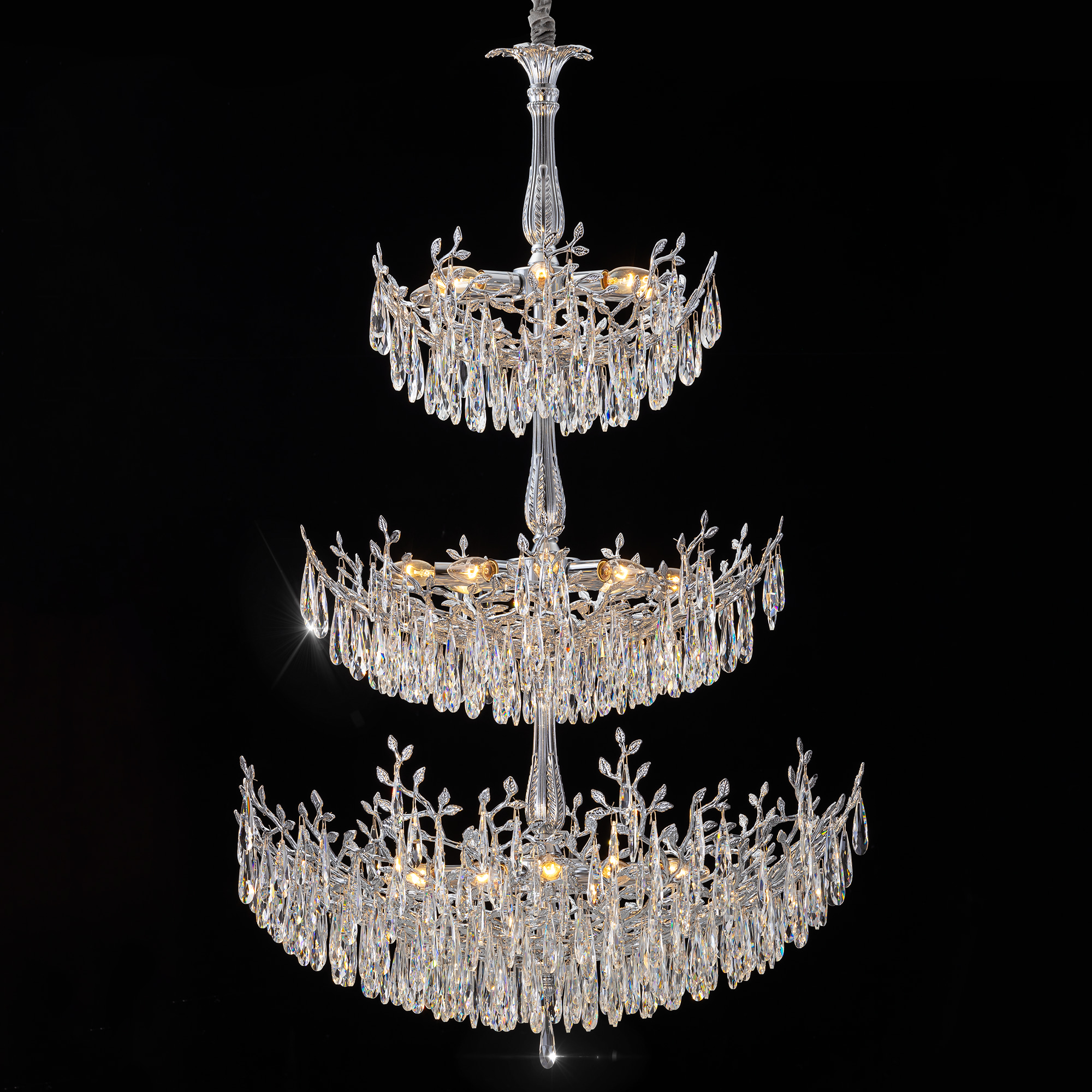 Citilux RITZ CL310261 Люстра хрустальная подвесная Хром арт. 89450