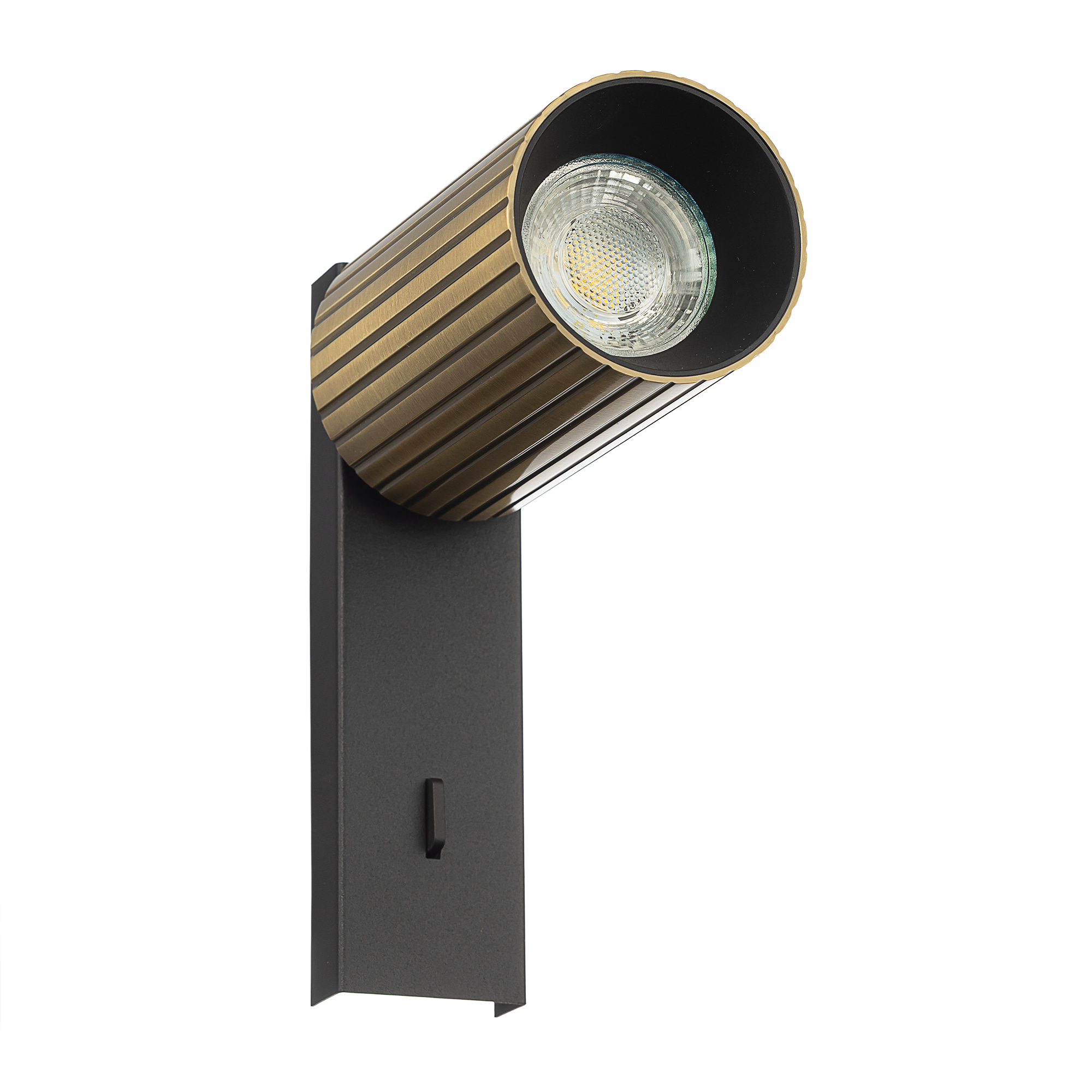 Citilux AXEL CL512513R Спот поворотный с выключателем Бронза Рифлёный арт. 89805