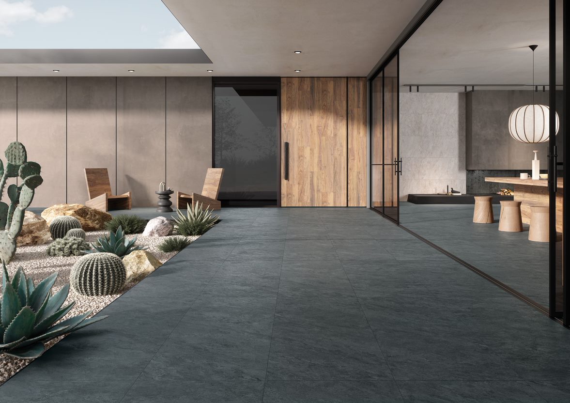 Керамогранит Vitra Кварстоун антрацит 60x60 (1,80) арт. 76919