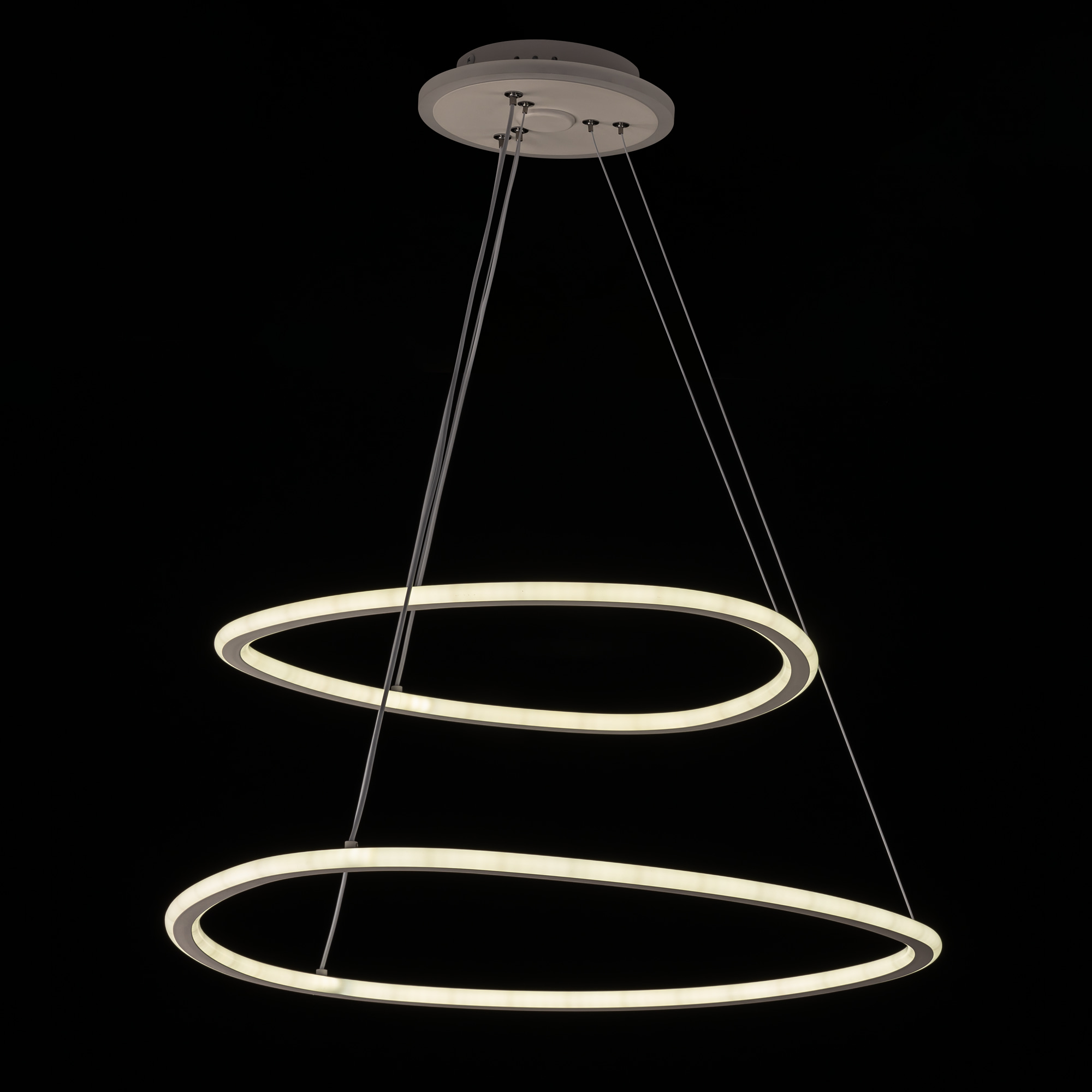 Citilux ТRIO CL215B060E LED Люстра подвесная с пультом Белая арт. 89336