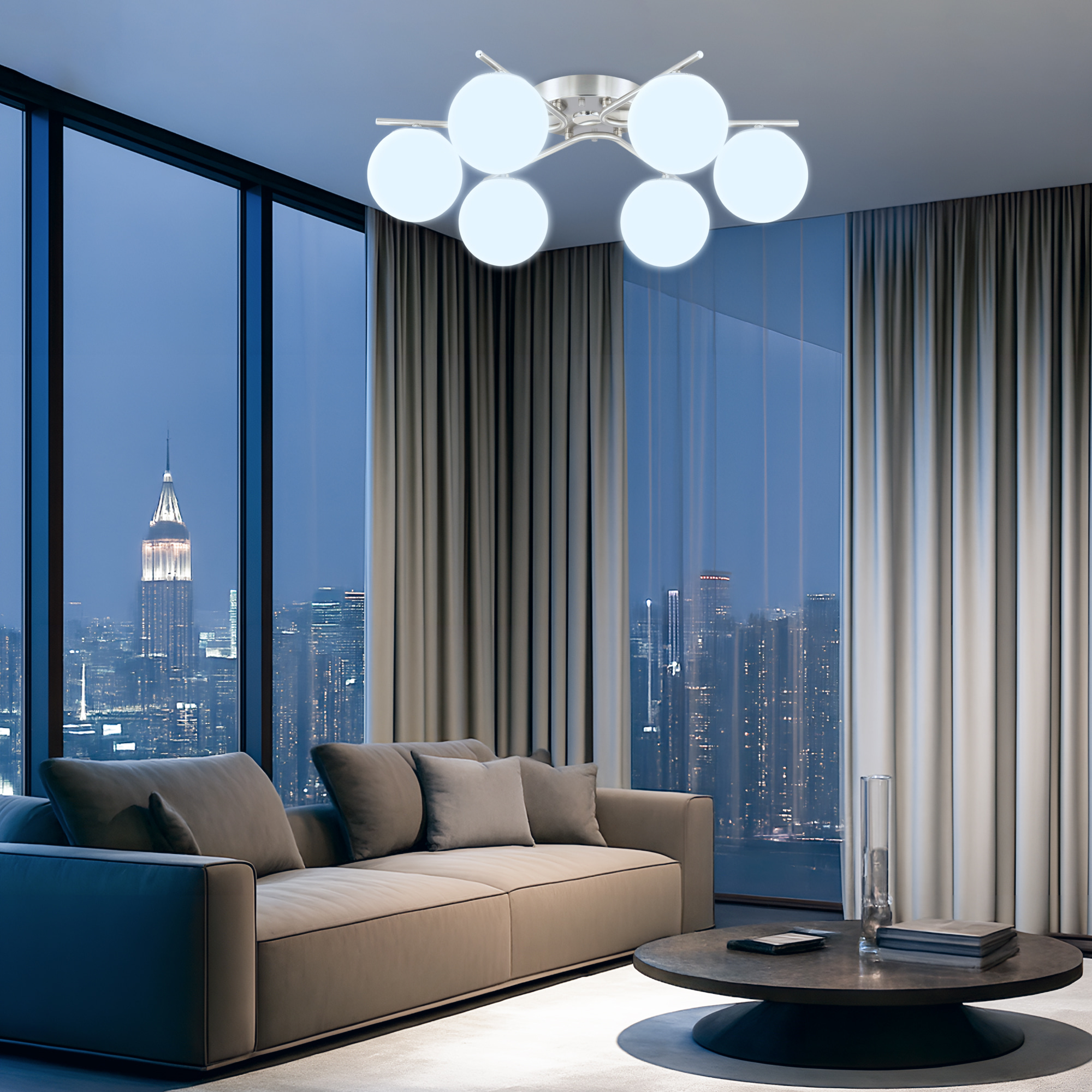 Citilux Адам Смарт CL228A161 RGB LED Умная люстра Матовый Хром арт. 88968