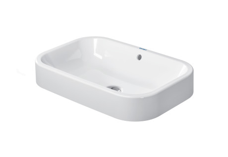 DURAVIT HAPPY D.2 Раковина подвесная с переливом, 600x400 мм, белый/хром арт. 36730