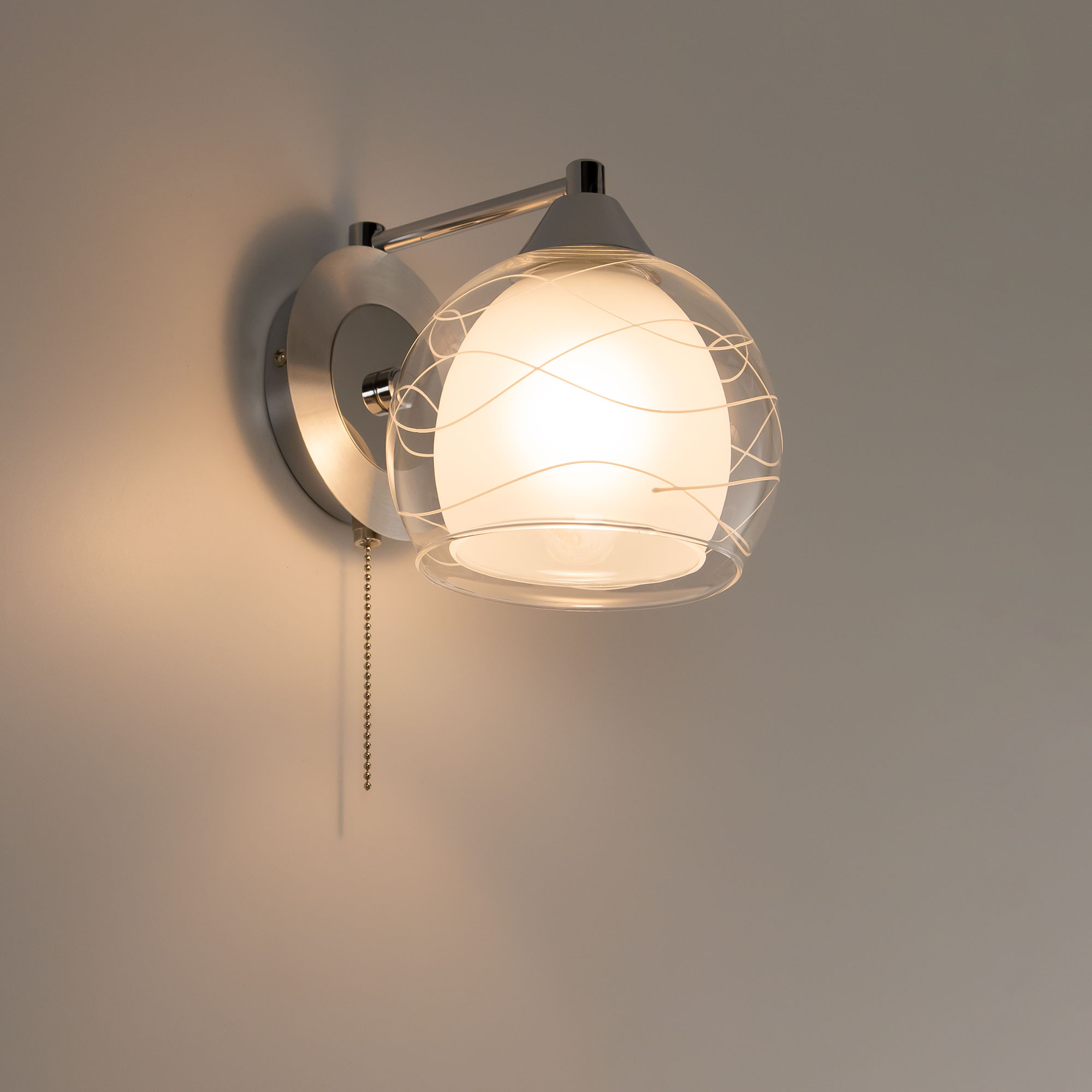 Citilux Буги CL157312 Бра с выключателем Алюминий Хром арт. 88315