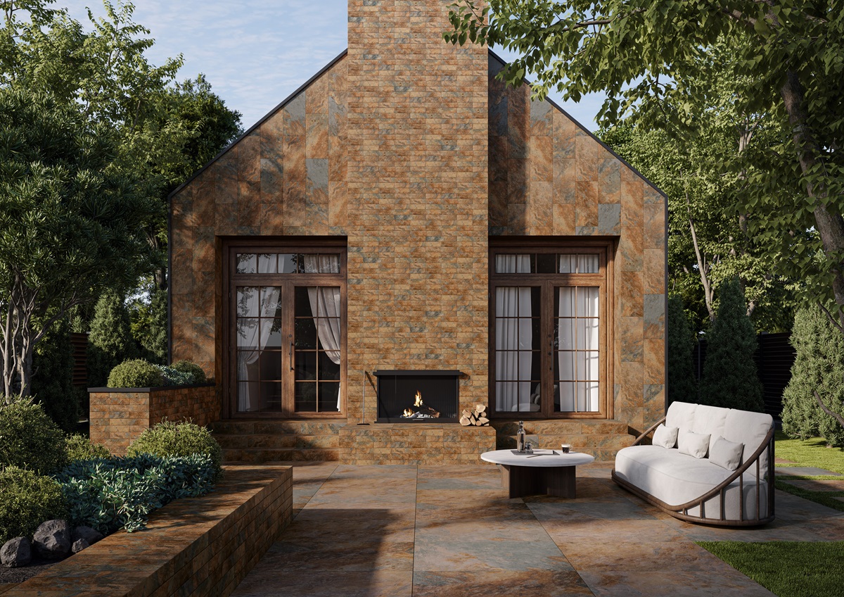 Плитка фасадная Ceramika Paradyz Ардис Раст структурная 40x6,6 (0,79)