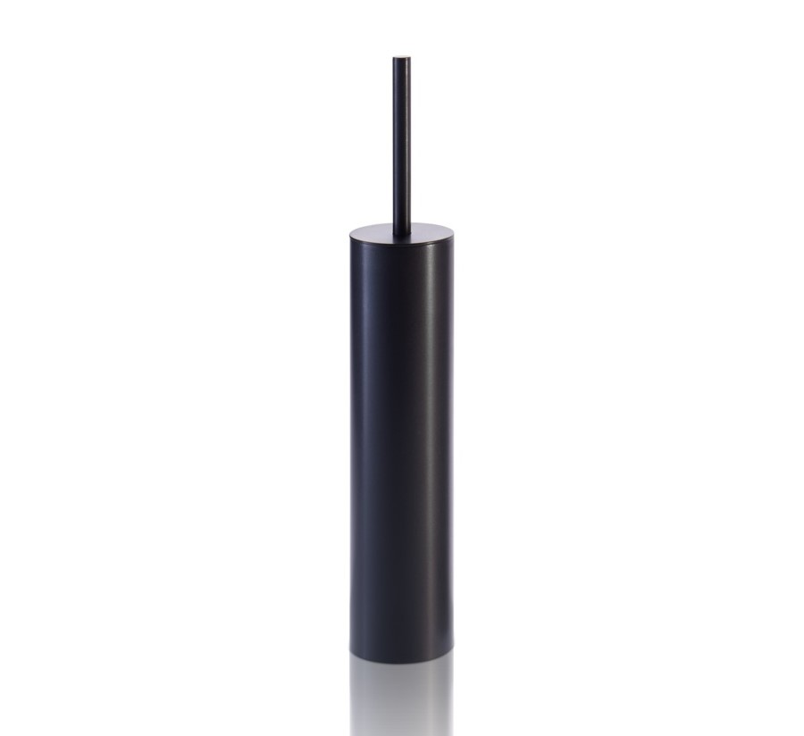 DW ROUND MK SBG Ёршик туалетный напольный, H40x7x7 см, Черный матовый